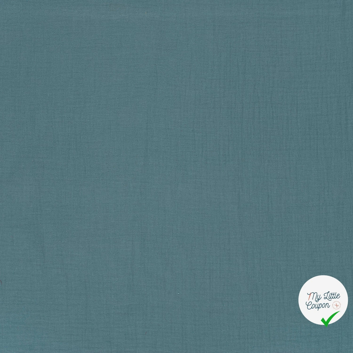 DOUBLE GAZE DE COTON UNIE BLEU CIEL - My Little Coupon
