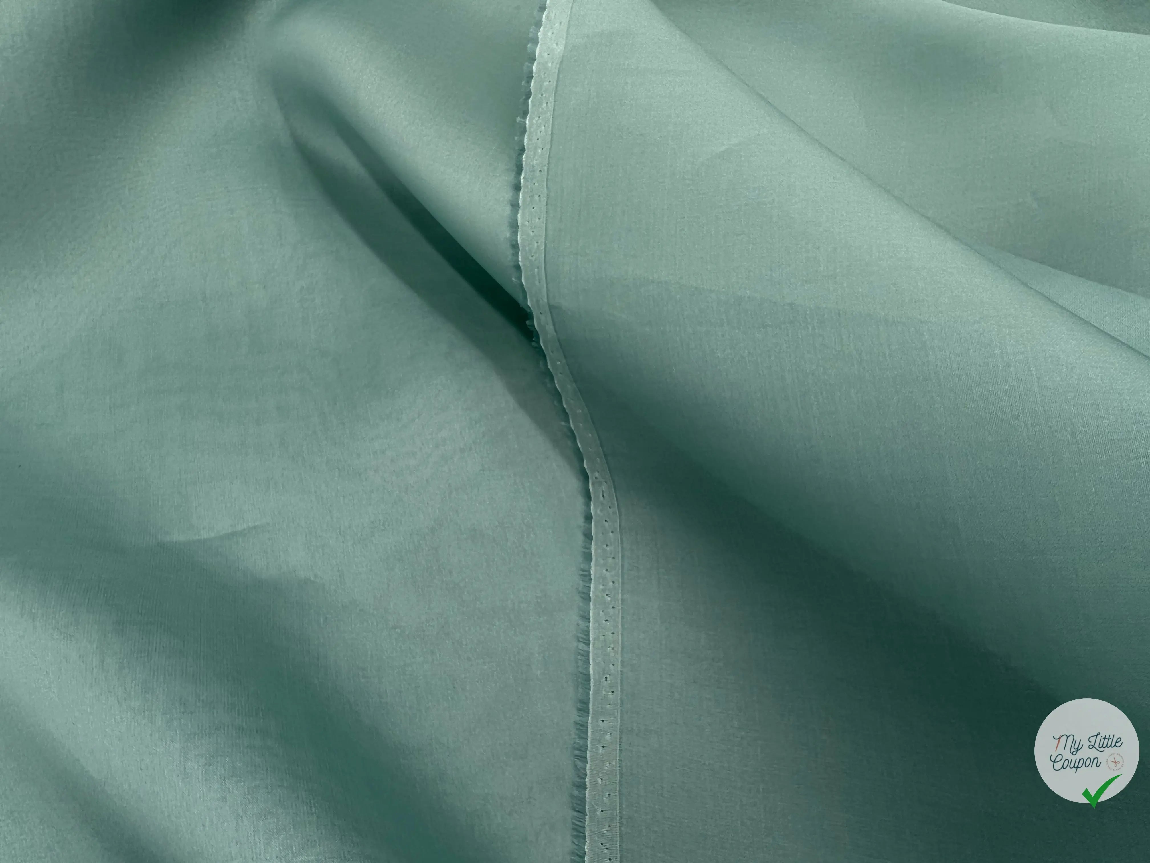 DOUBLE ORGANZA VERT D'EAU VENITIEN - My Little Coupon - tissu - coudre