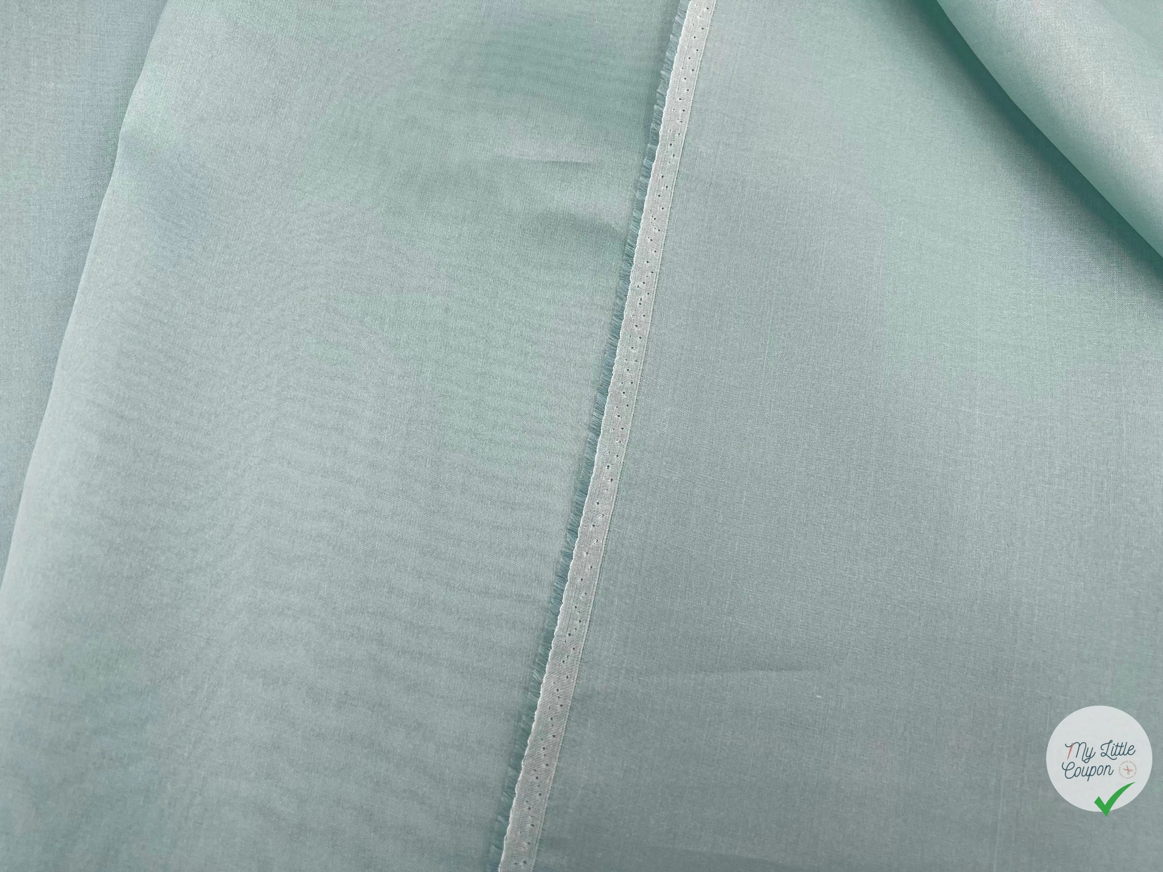 DOUBLE ORGANZA VERT D'EAU VENITIEN - My Little Coupon - tissu - coudre
