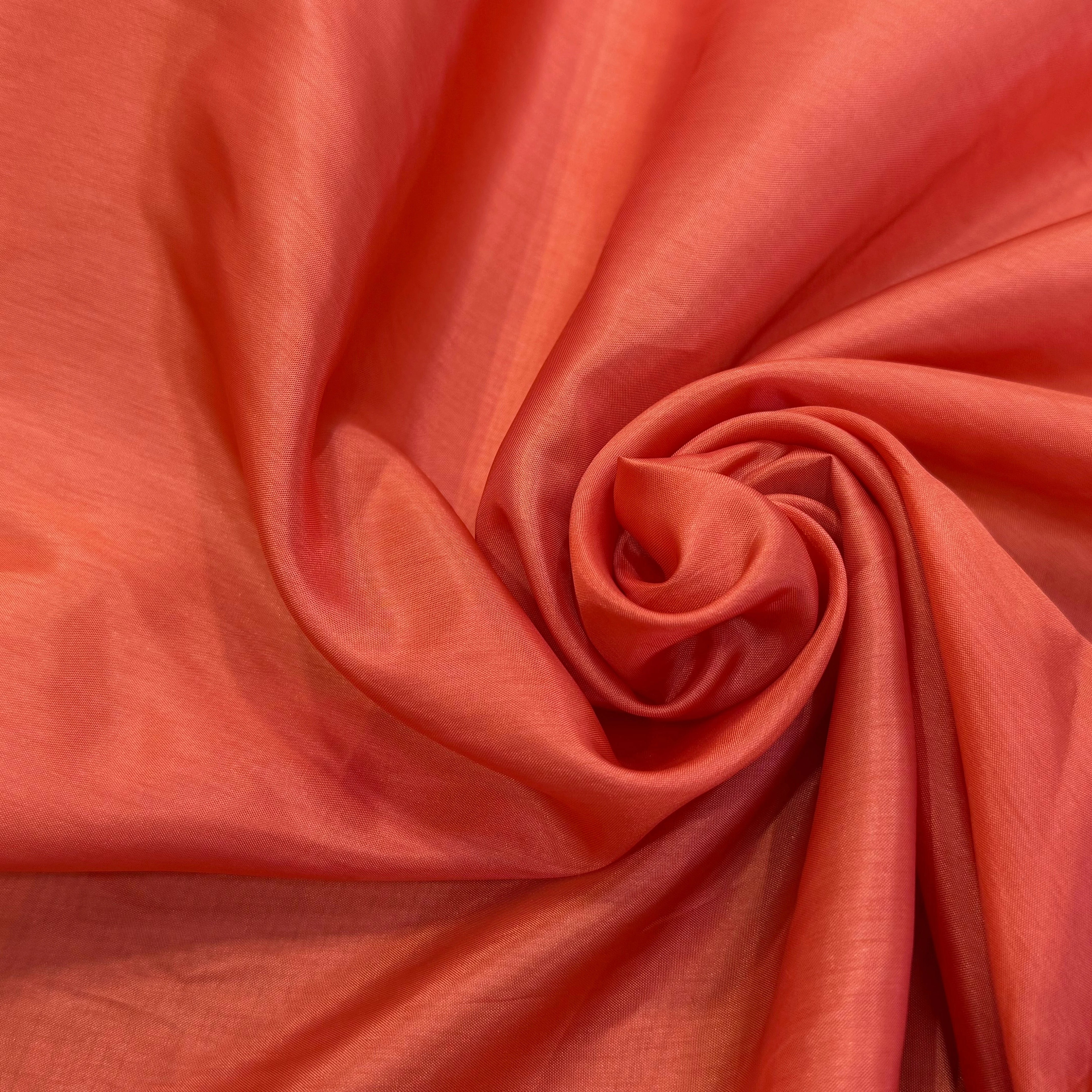 DOUBLURE 100% CUPRO ULTRA FINE ORANGE GRENADINE LISSE - My Little Coupon