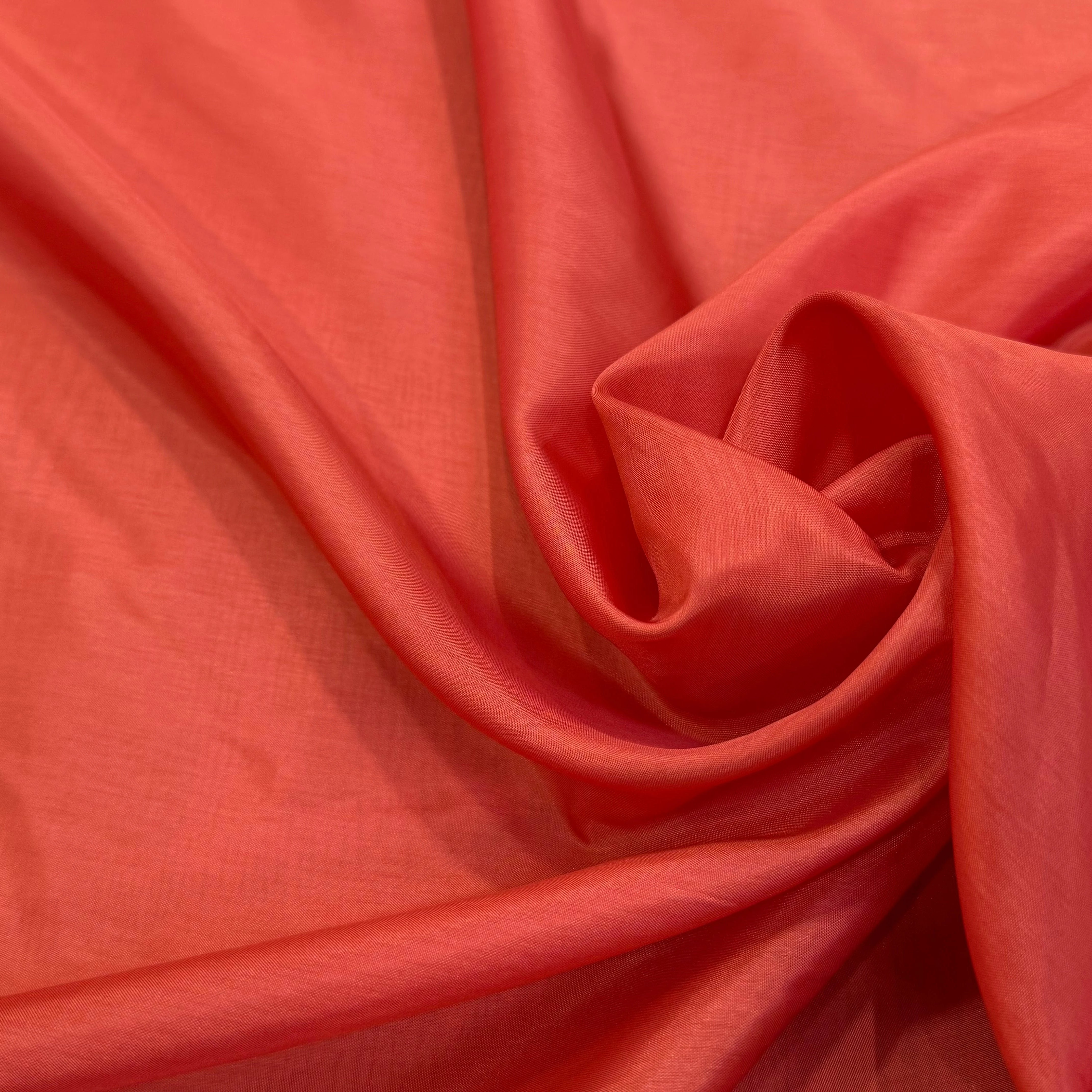 DOUBLURE 100% CUPRO ULTRA FINE ORANGE GRENADINE LISSE - My Little Coupon