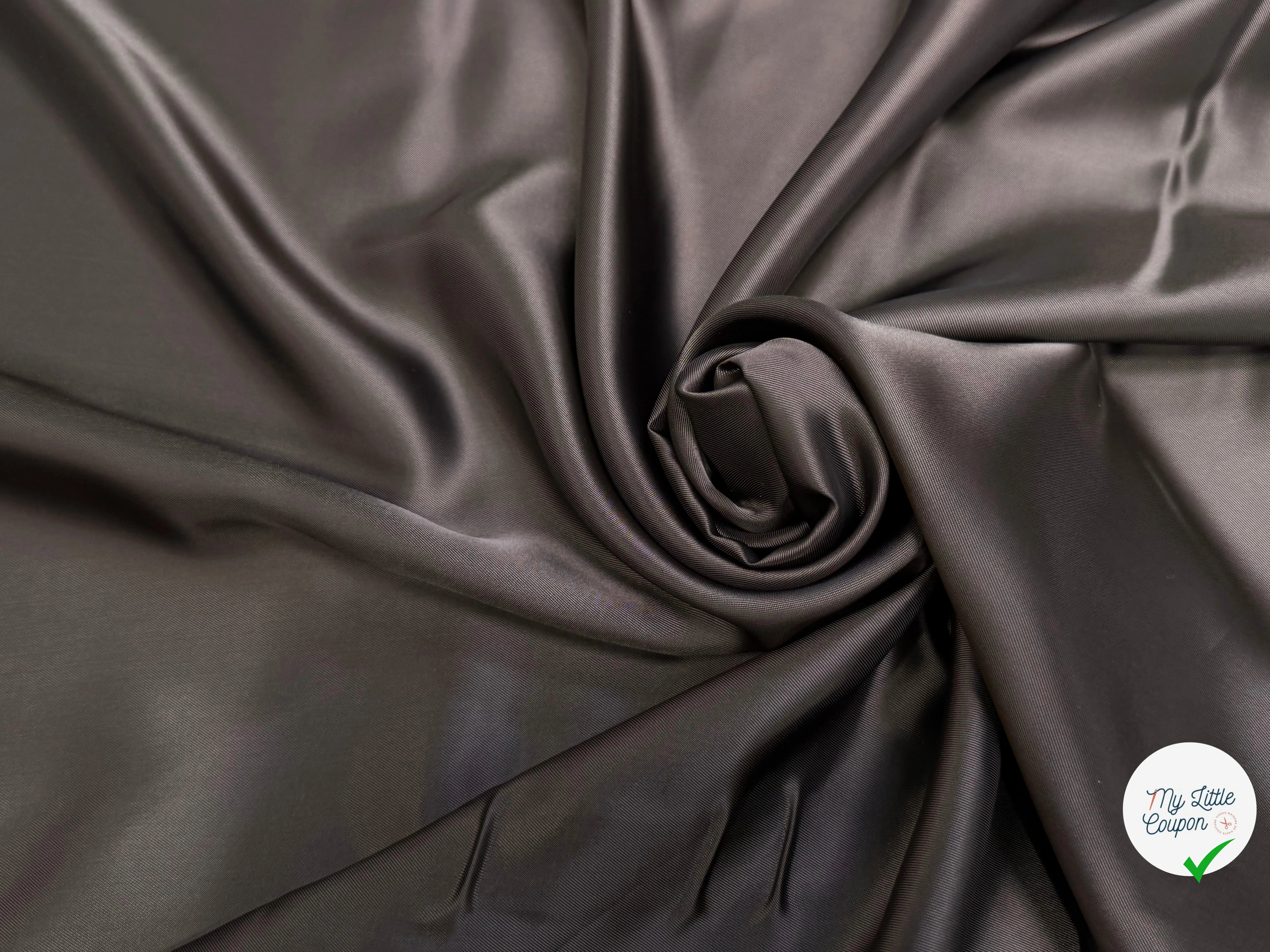DOUBLURE 100% VISCOSE MARRON MATIÈRE NATURELLE - My Little Coupon