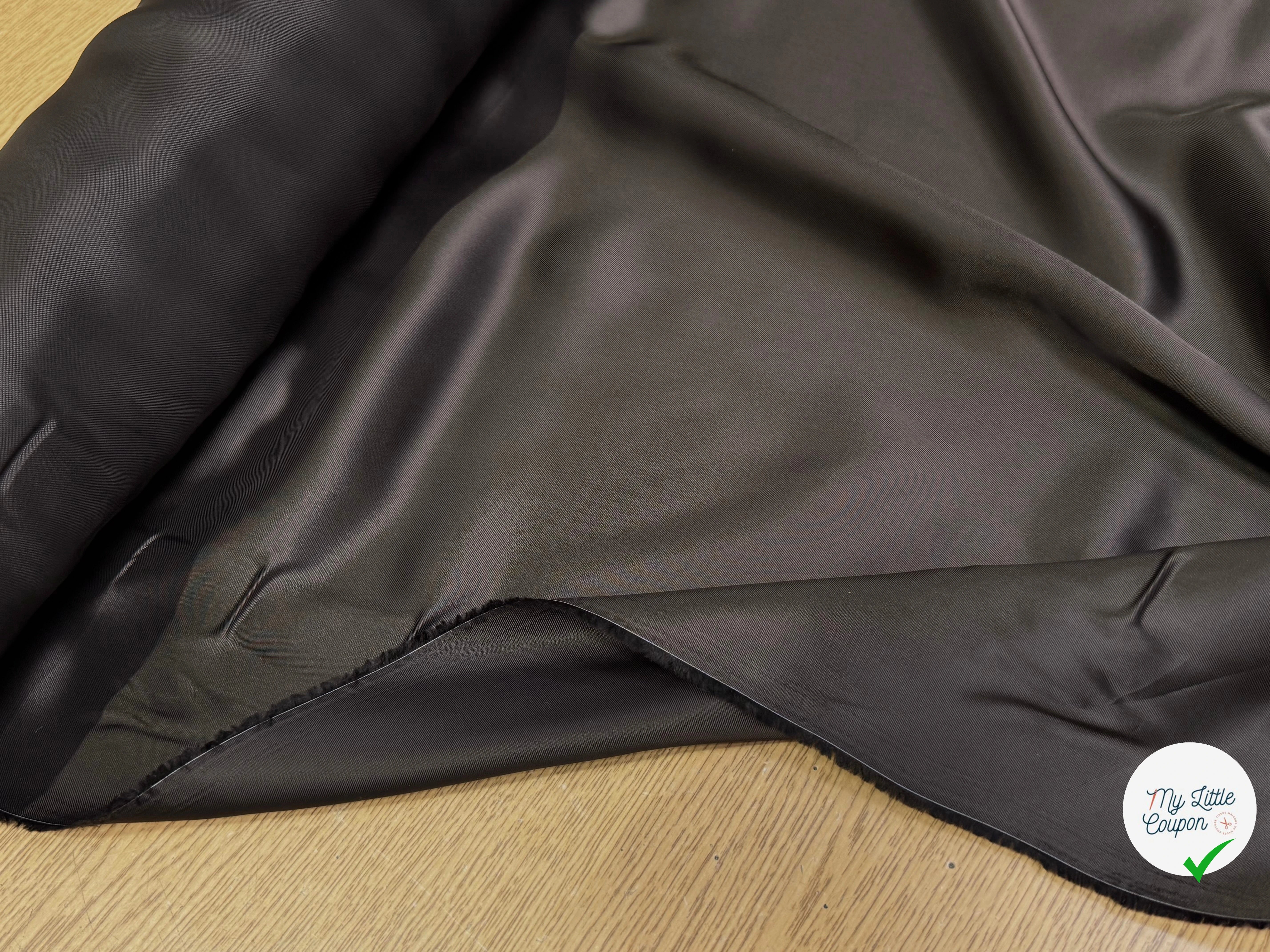 DOUBLURE 100% VISCOSE MARRON MATIÈRE NATURELLE - My Little Coupon
