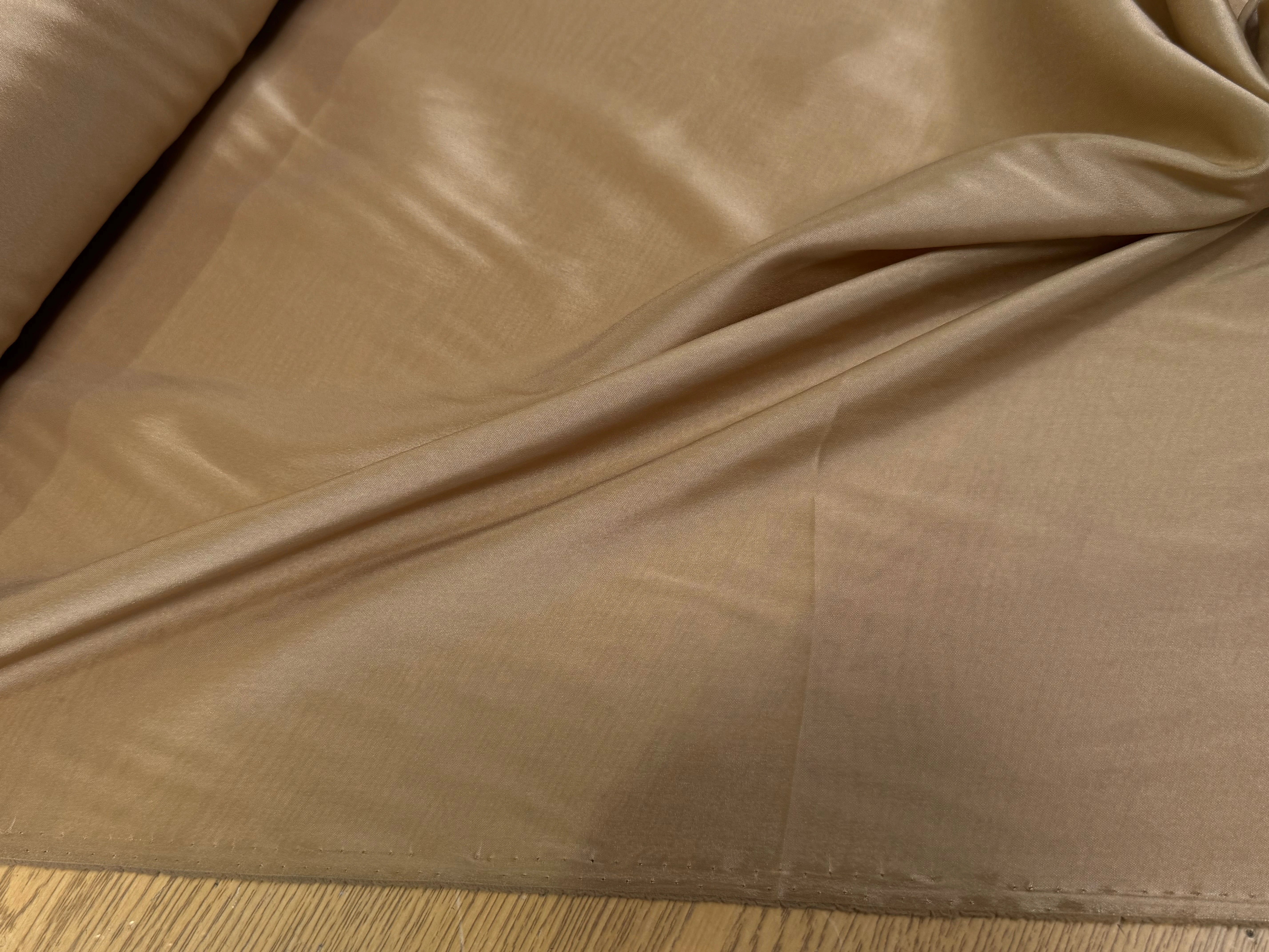DOUBLURE 62% ACETATE STRETCH LÉGÈREMENT SATINÉE TAUPE - My Little Coupon