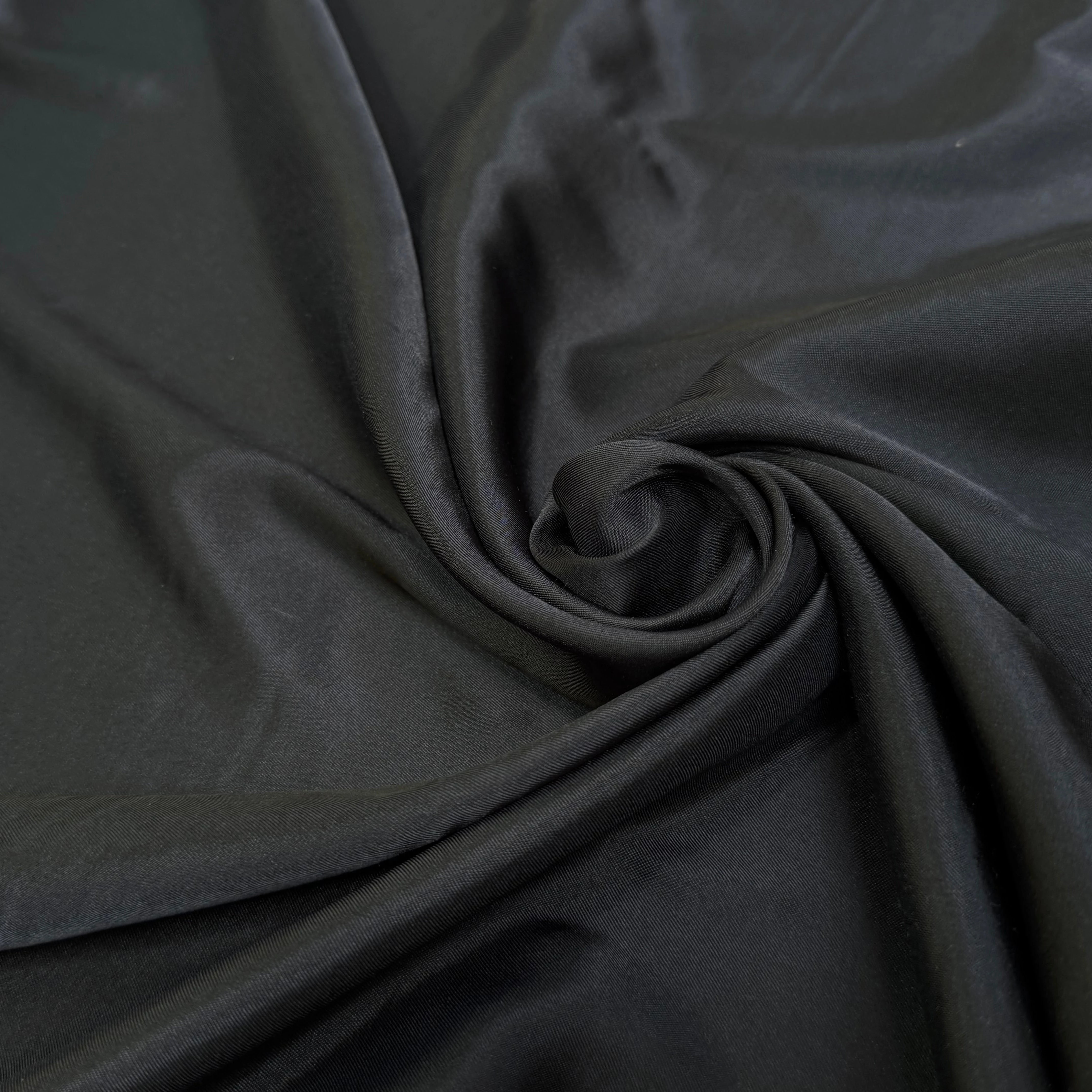 DOUBLURE 68% ACETATE LÉGÈREMENT SATINÉ NOIR ANTHRACITE - My Little Coupon