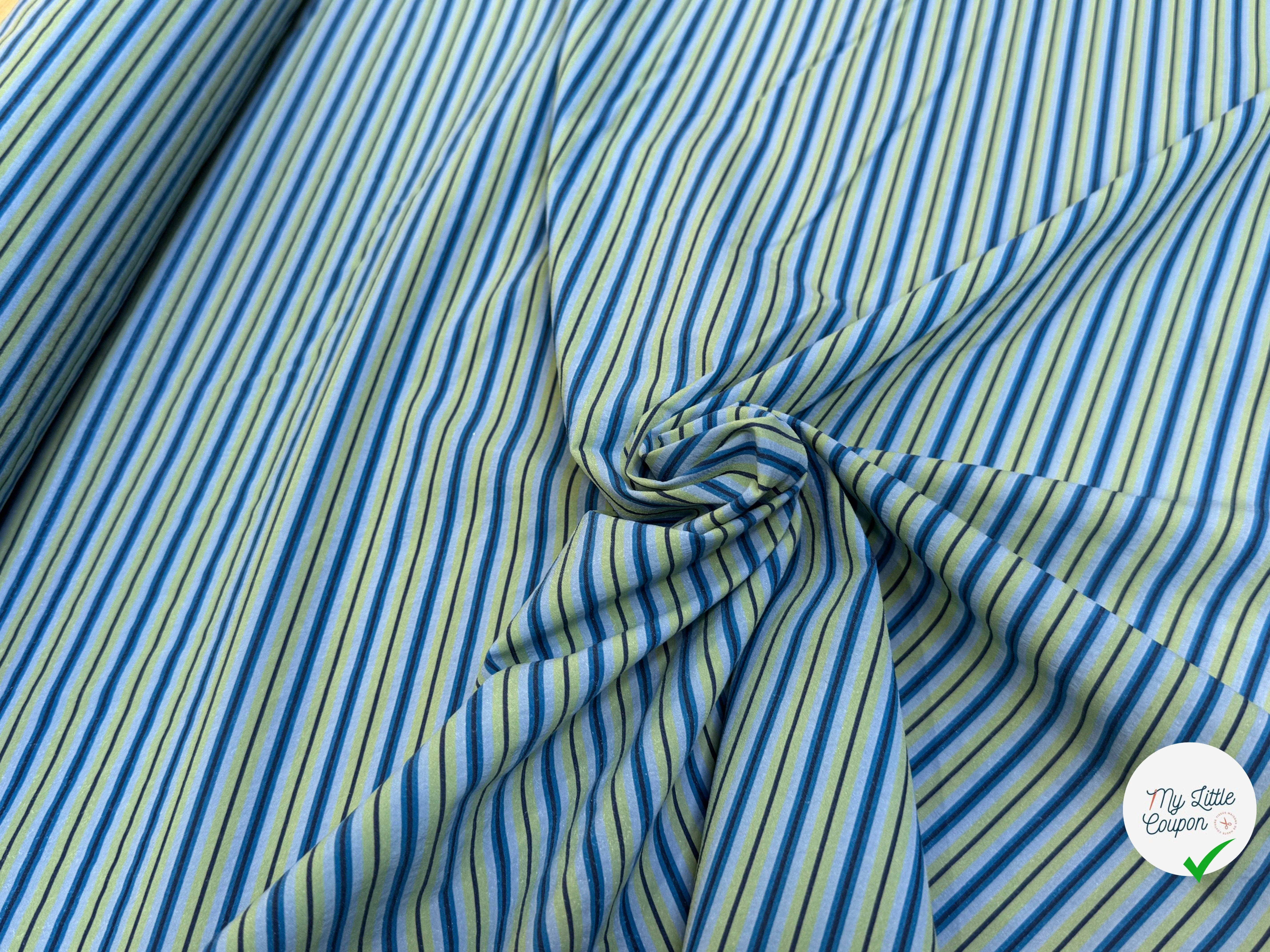 DOUBLURE À RAYURES MULTICOLORES ULTRA STRETCH - My Little Coupon