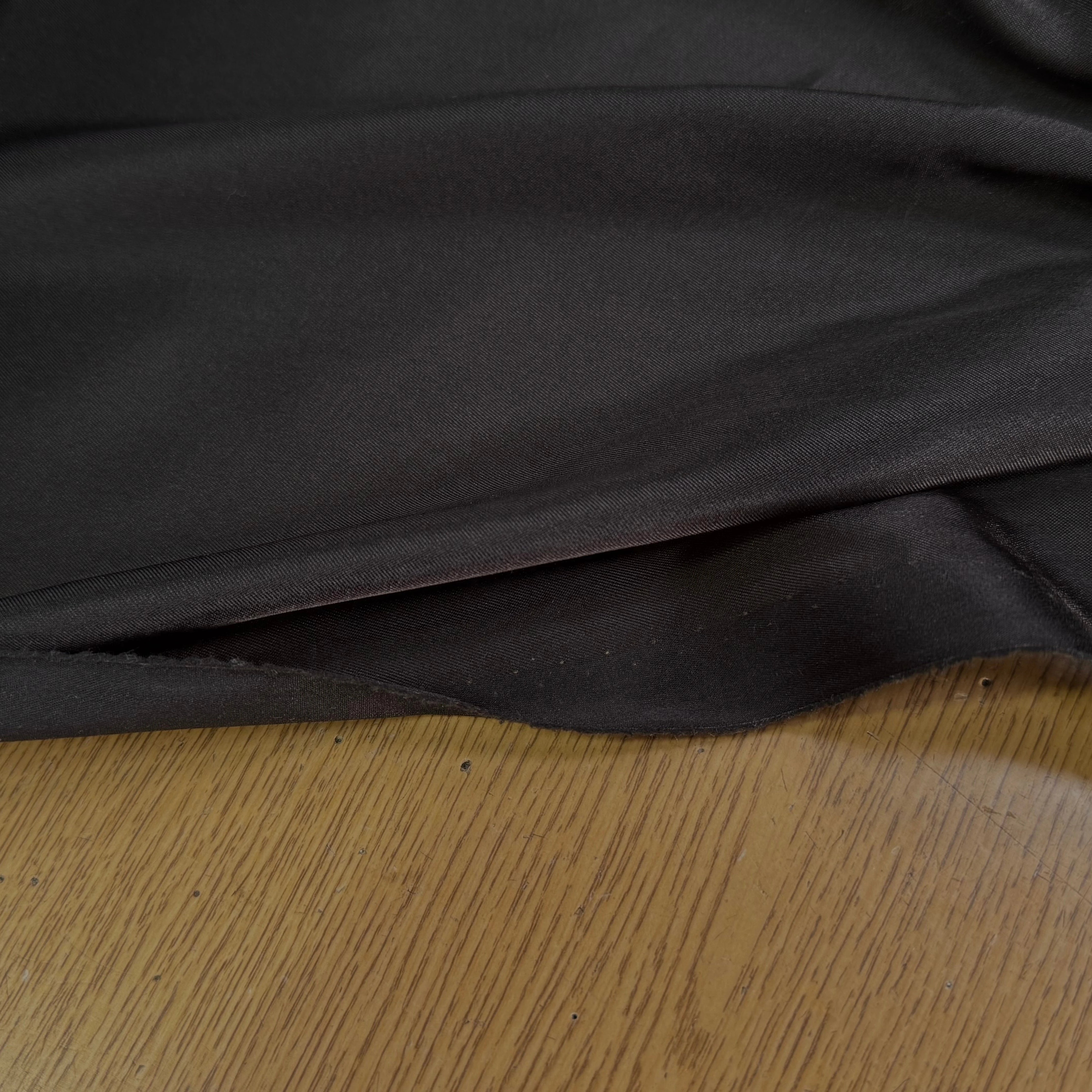 DOUBLURE ACÉTATE 68% ACÉTATE STRETCH MARRON PRESQUE NOIR - My Little Coupon