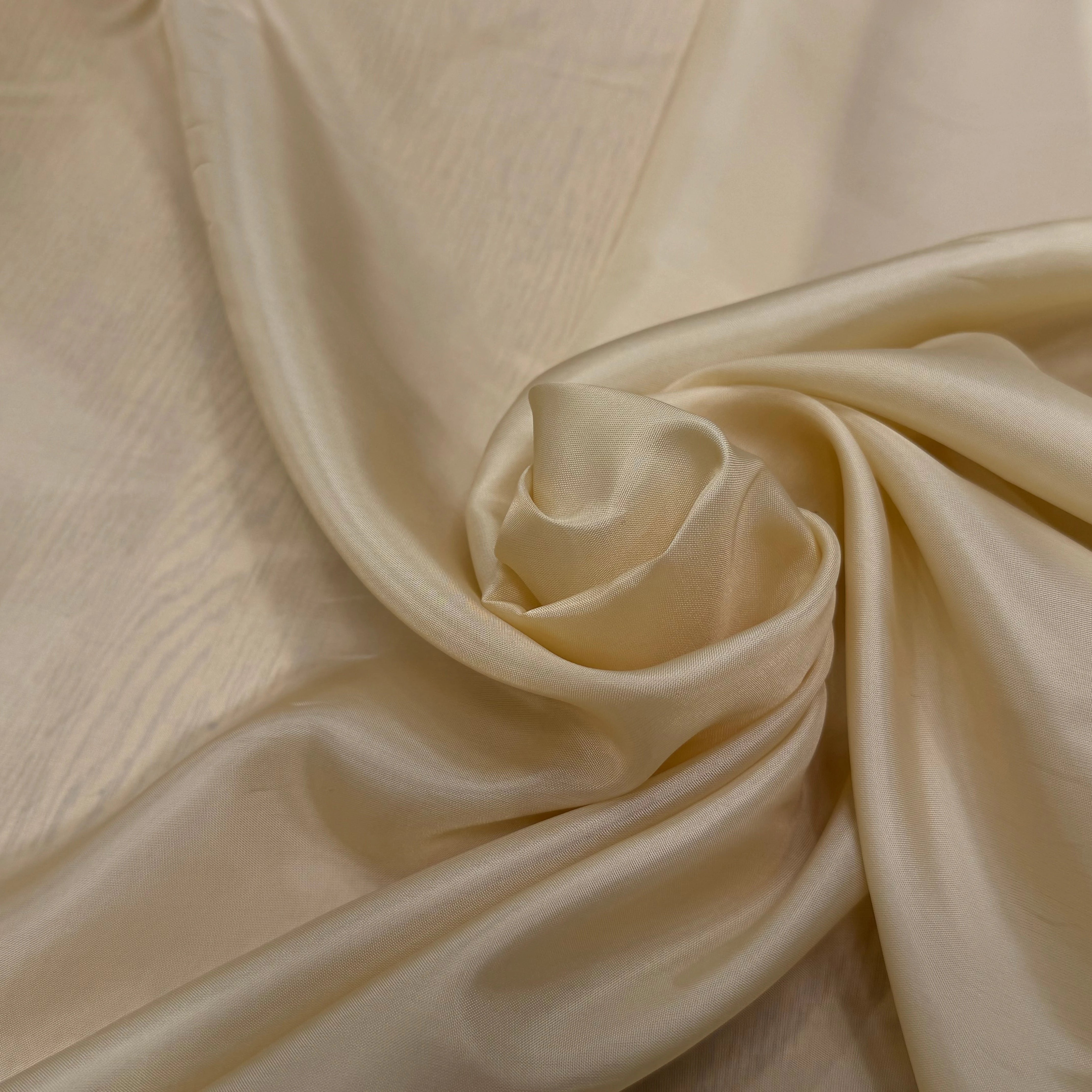 DOUBLURE ACETATE CUPRO FINE LÉGÈREMENT SATINÉE BEIGE VANILLÉ - My Little Coupon