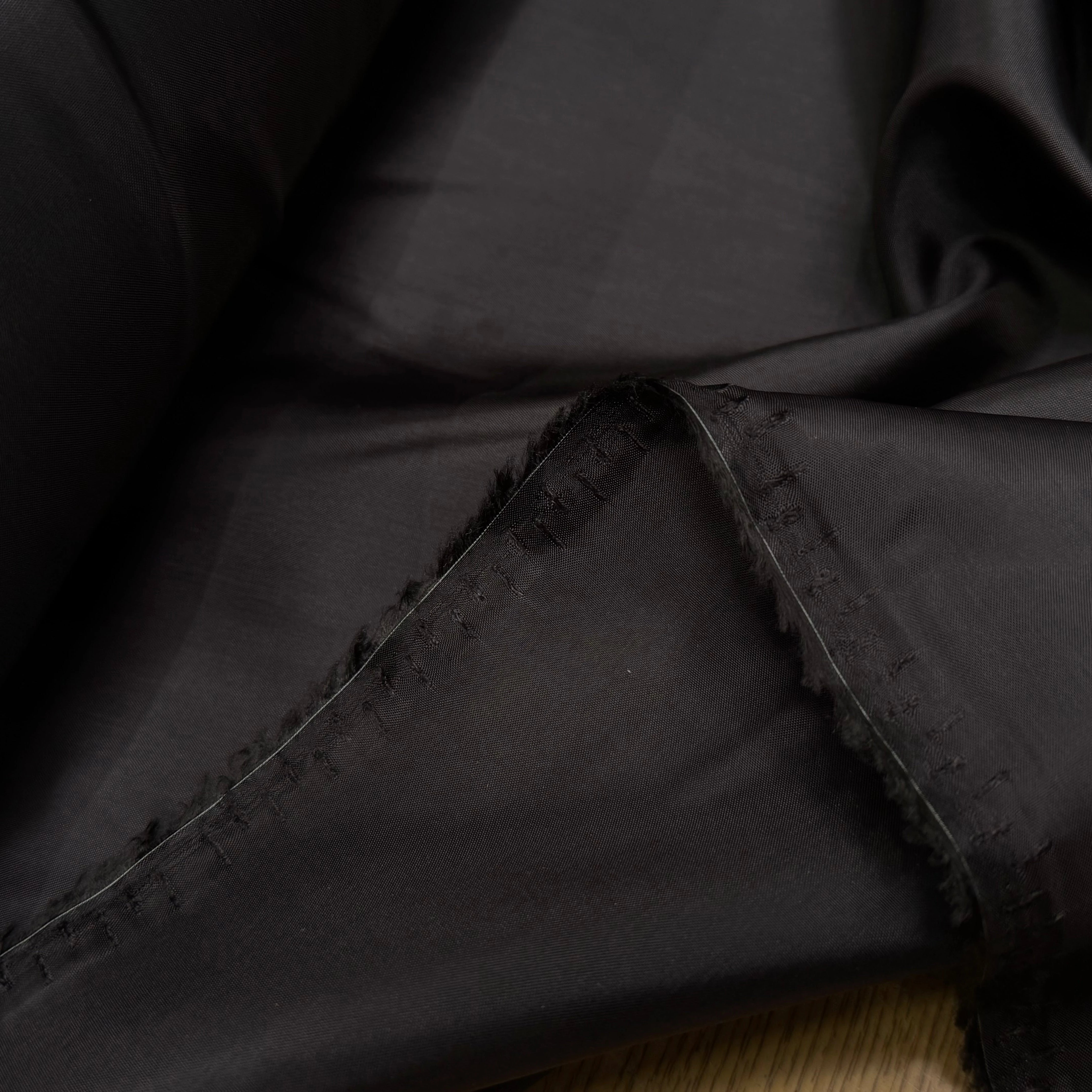 DOUBLURE ACETATE CUPRO FINE LÉGÈREMENT SATINÉE MARRON FONCÉE - My Little Coupon