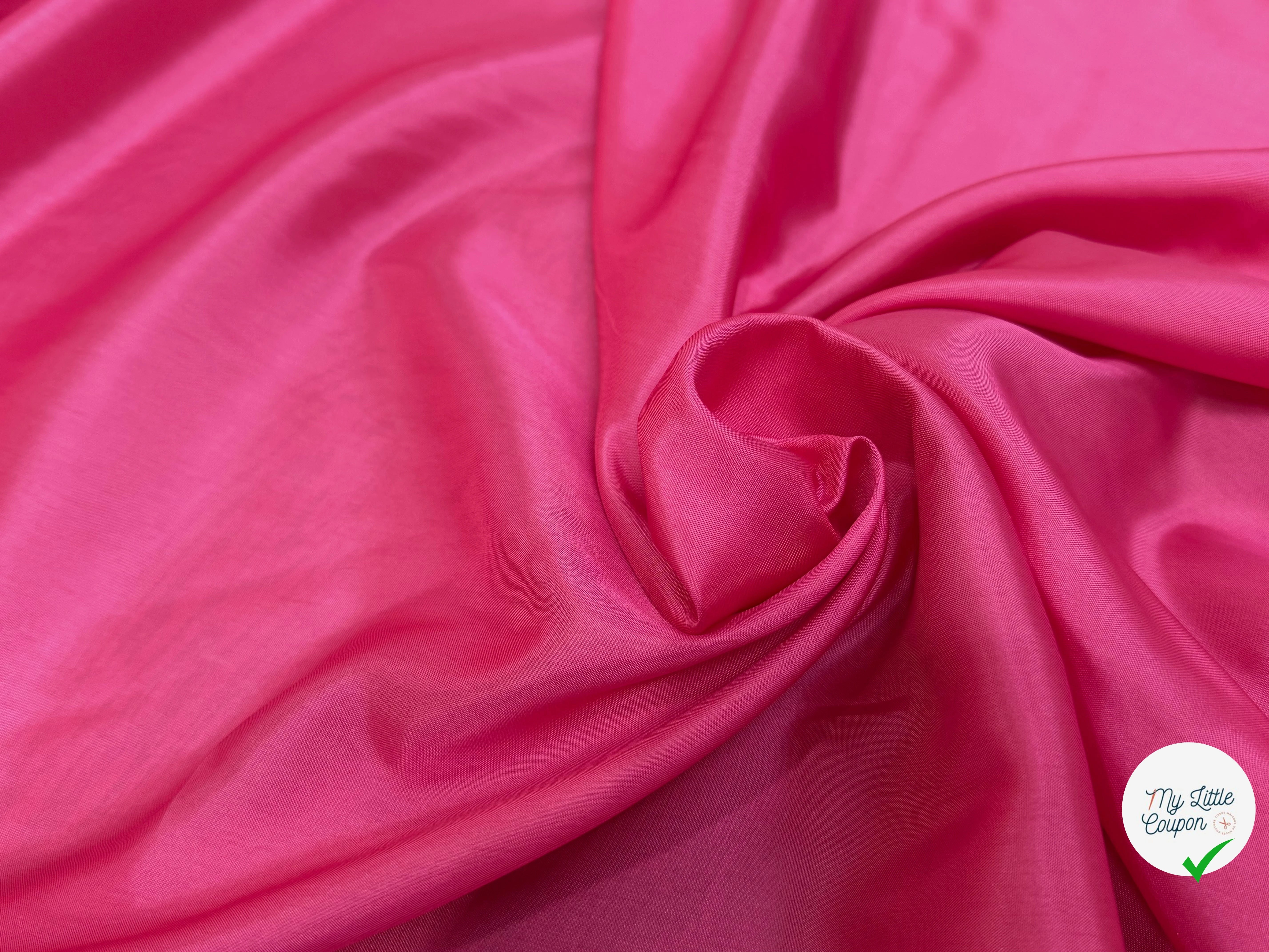 DOUBLURE ACETATE CUPRO FINE ROSE 38% CUPRO - My Little Coupon