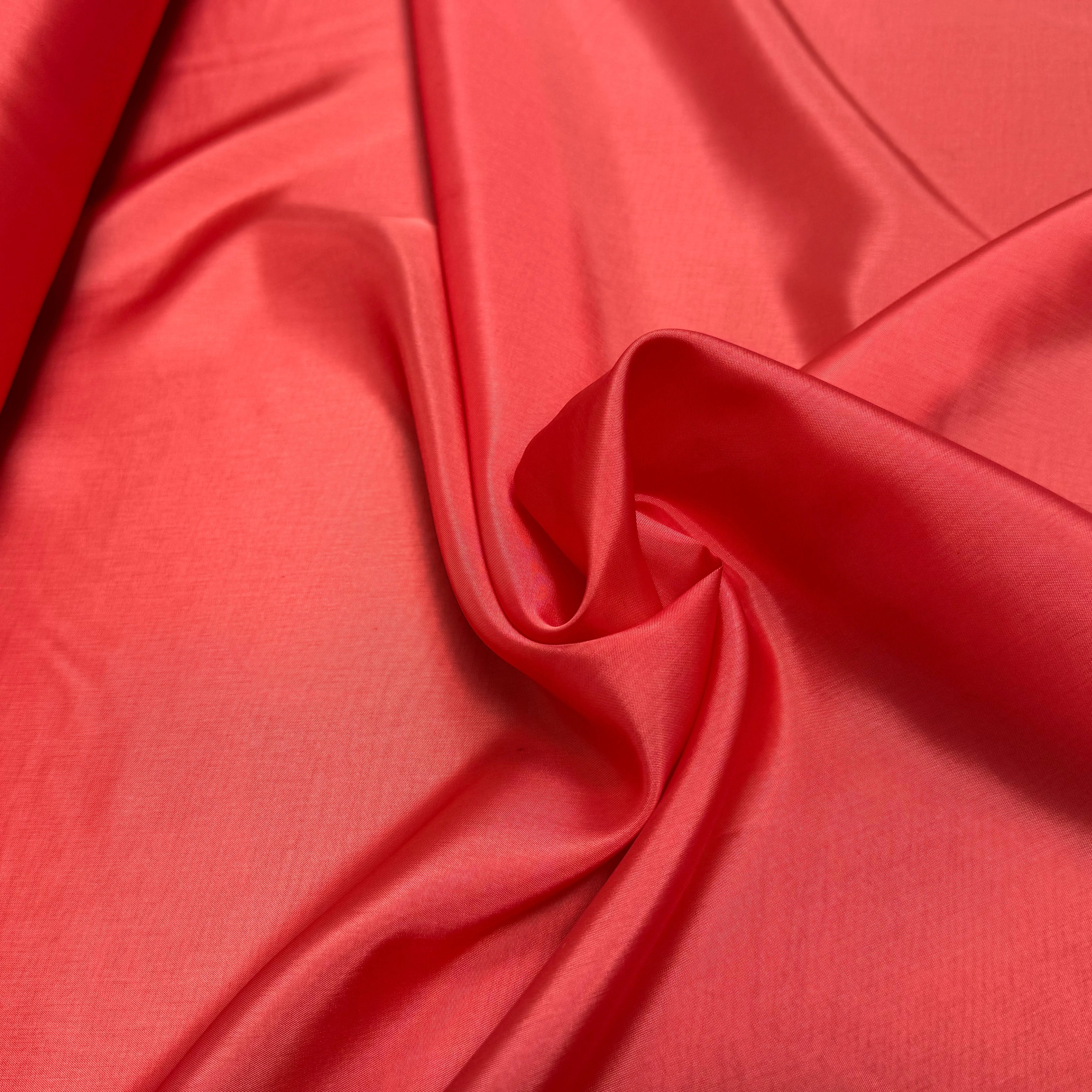 DOUBLURE ACETATE CUPRO LISSE CORAIL 62% ACETATE - My Little Coupon