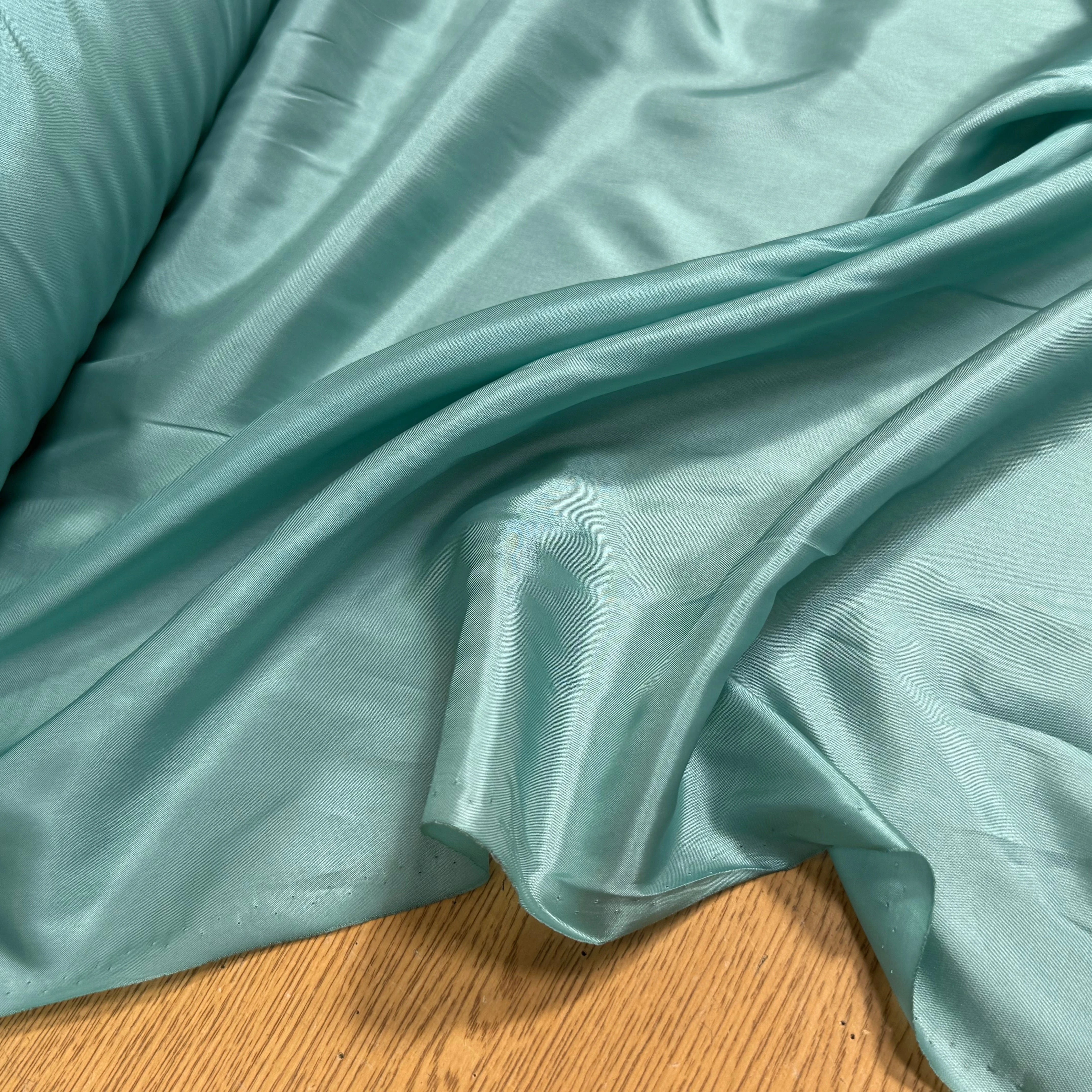 DOUBLURE ACETATE CUPRO SATINÉE VERT VENITIAN 38% CUPRO - My Little Coupon