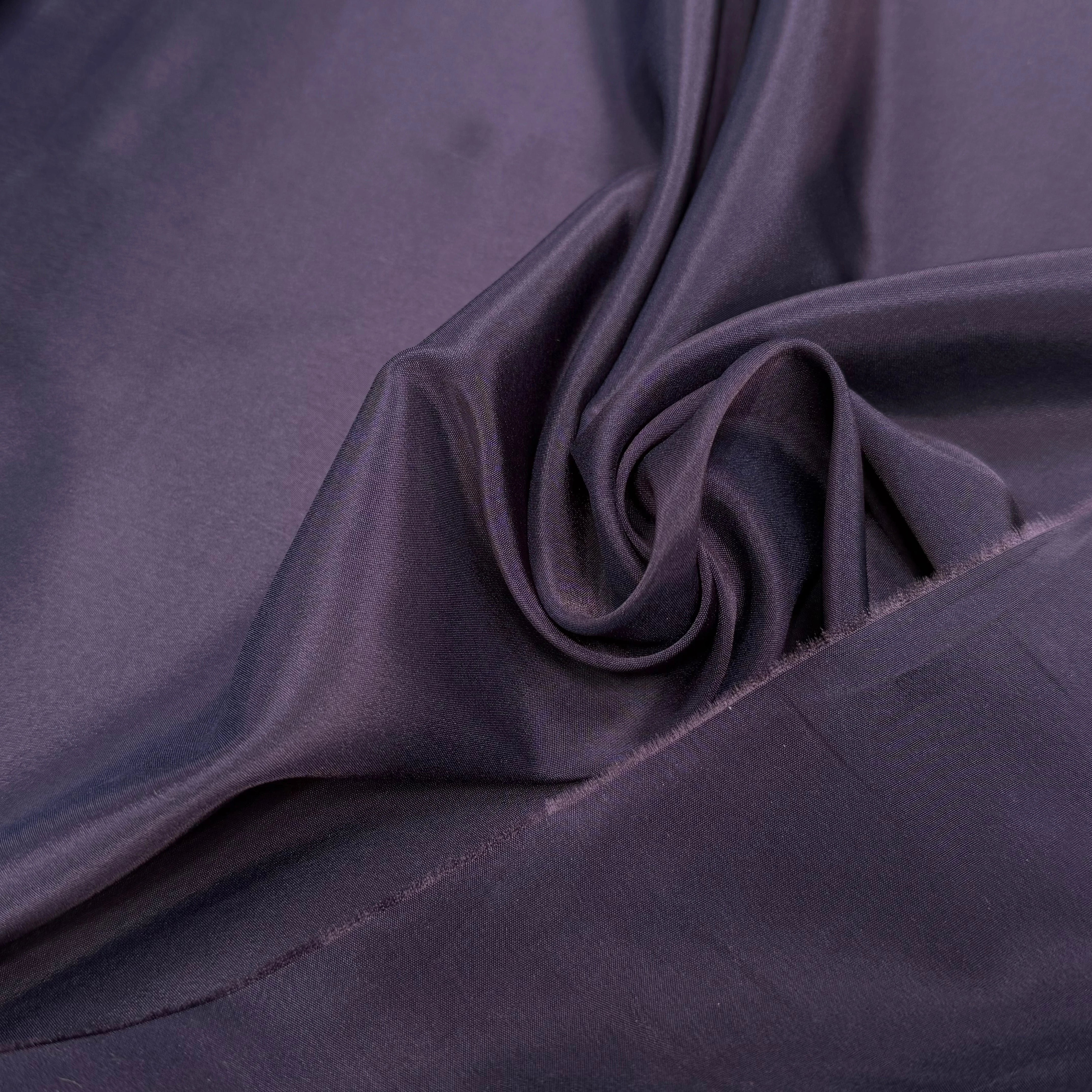 DOUBLURE ACÉTATE FINE AUBERGINE 68% ACÉTATE STRETCH - My Little Coupon