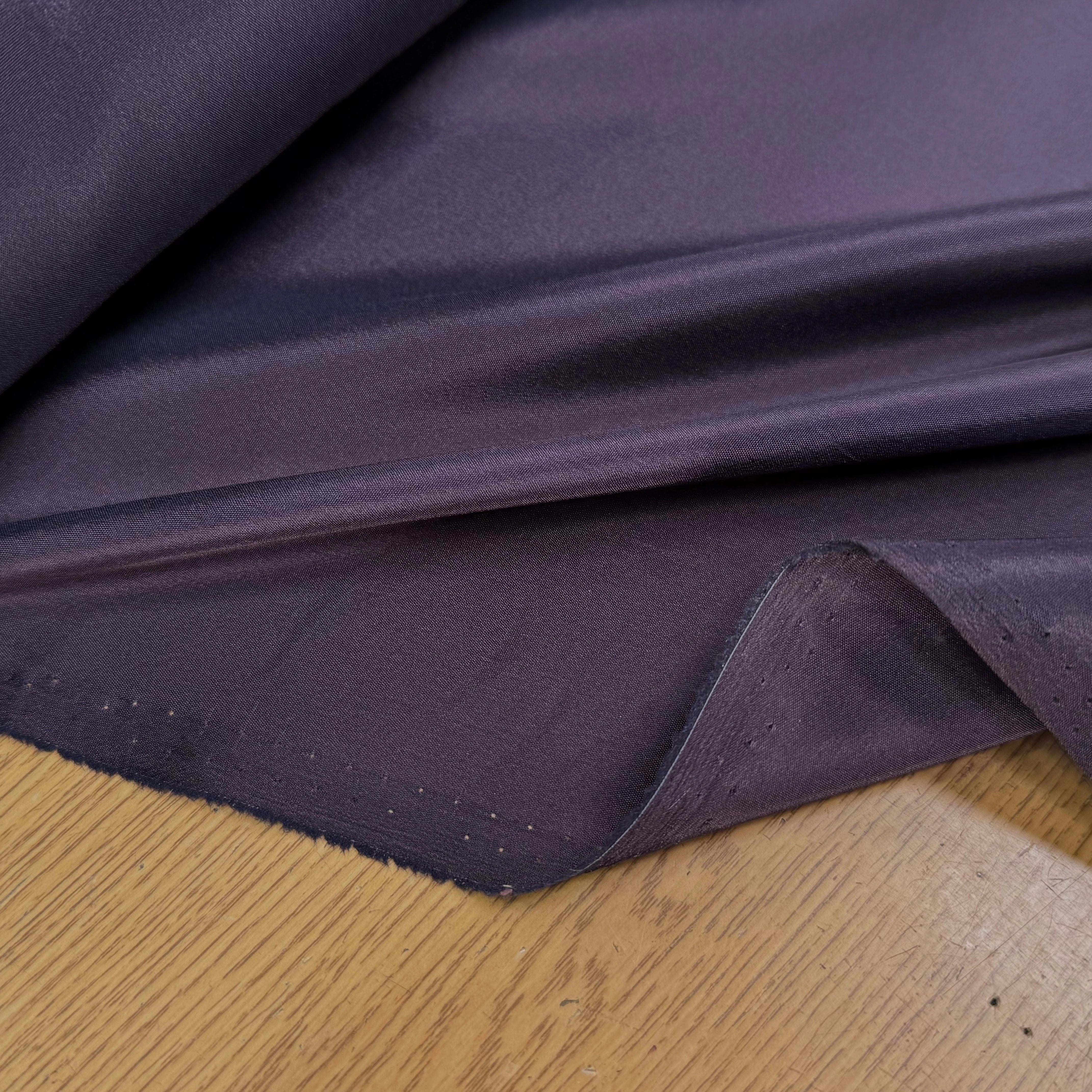 DOUBLURE ACÉTATE FINE AUBERGINE 68% ACÉTATE STRETCH - My Little Coupon