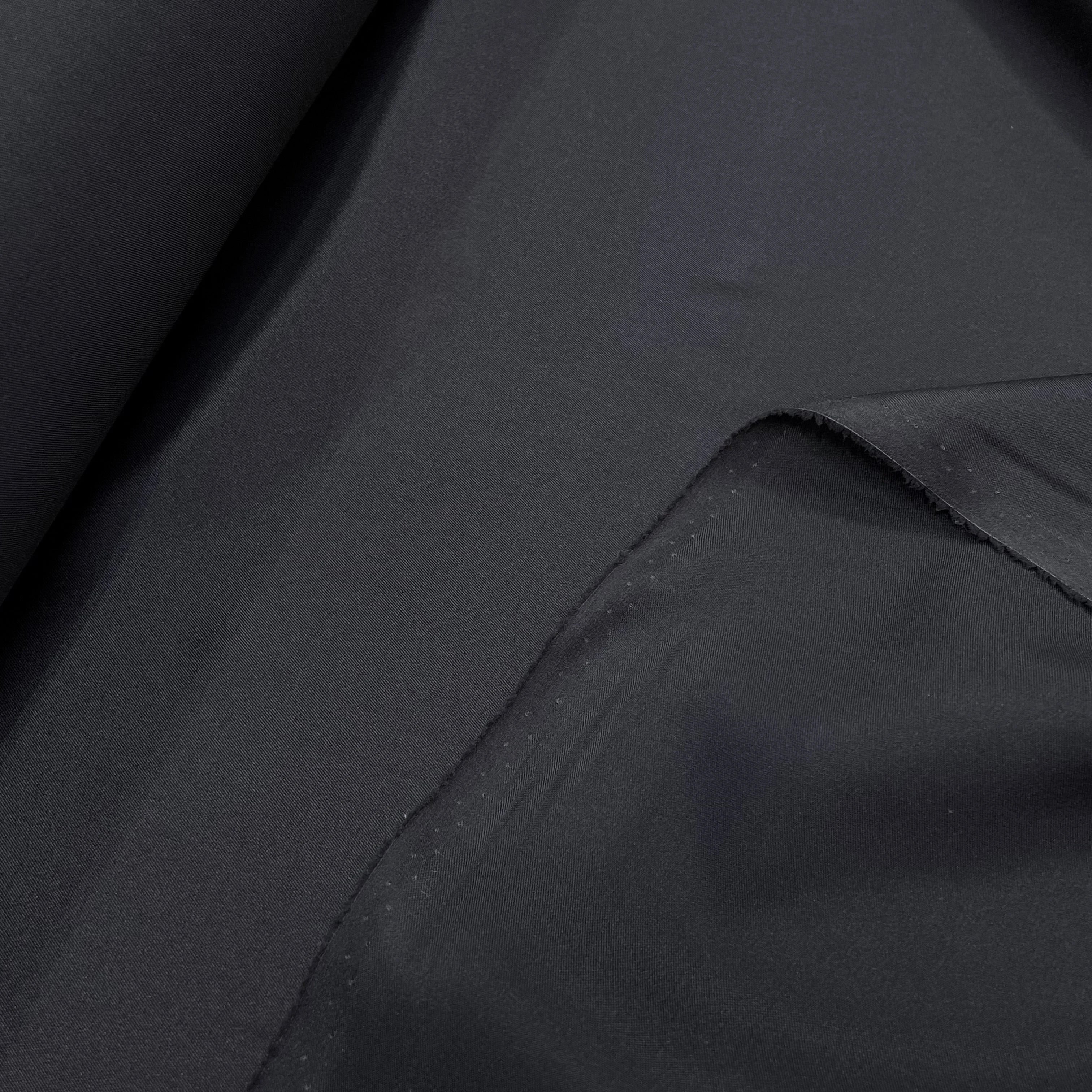 DOUBLURE ACÉTATE LEGEREMENT CRÉPÉE NOIR - My Little Coupon