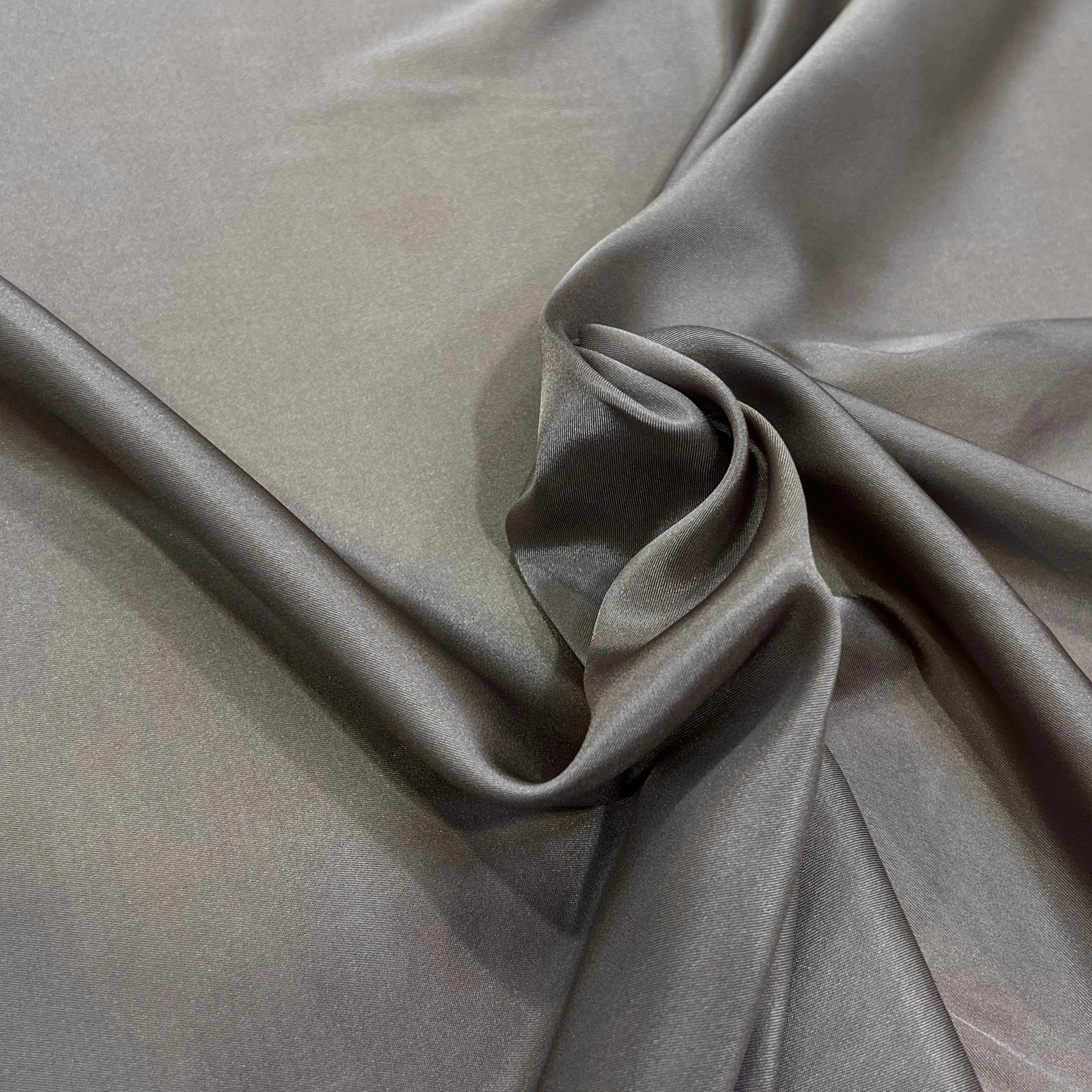 DOUBLURE ACÉTATE LEGEREMENT CRÉPÉE TAUPE - My Little Coupon