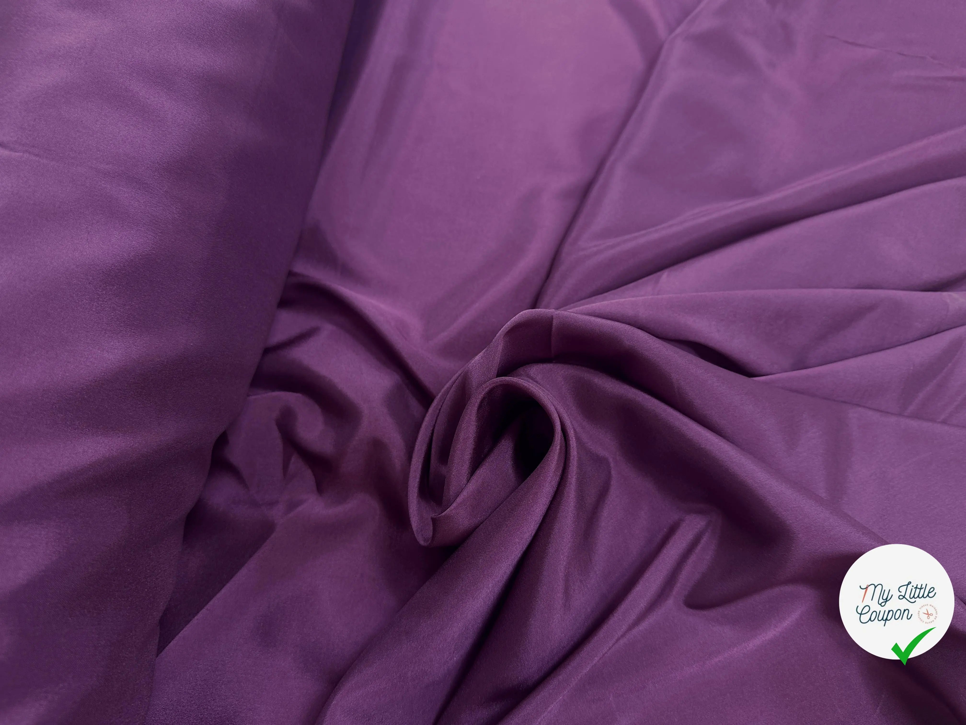 DOUBLURE ACETATE TAFFETAS AUBERGINE - My Little Coupon