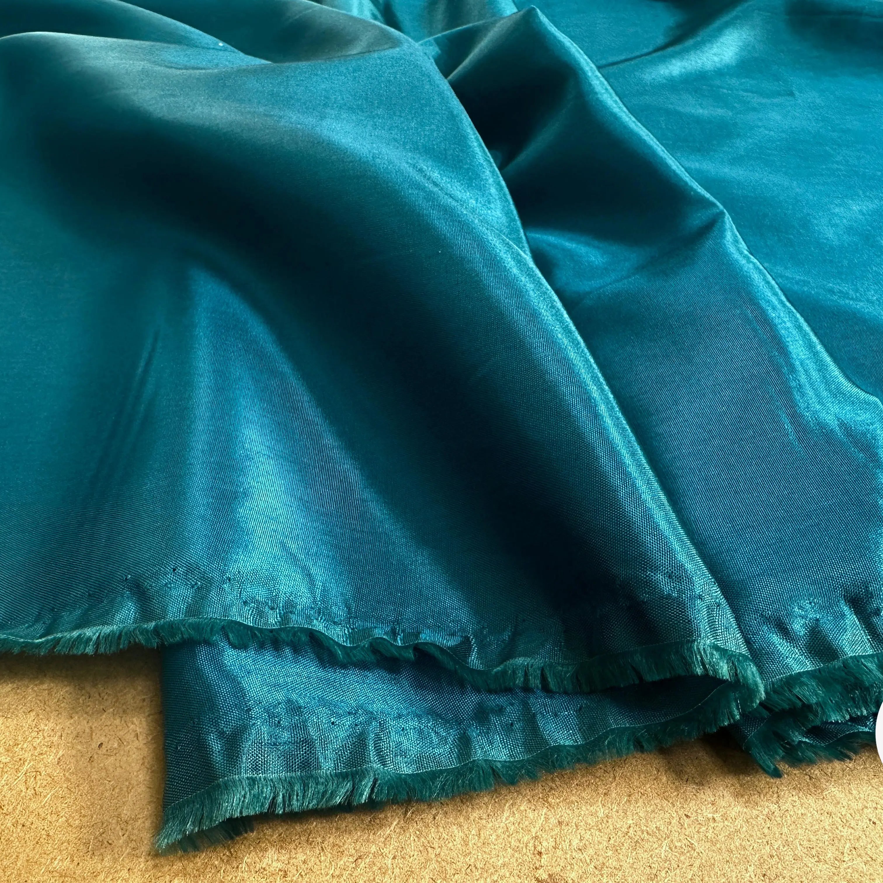 DOUBLURE ACETATE TAFFETAS BLEU CANARD - My Little Coupon