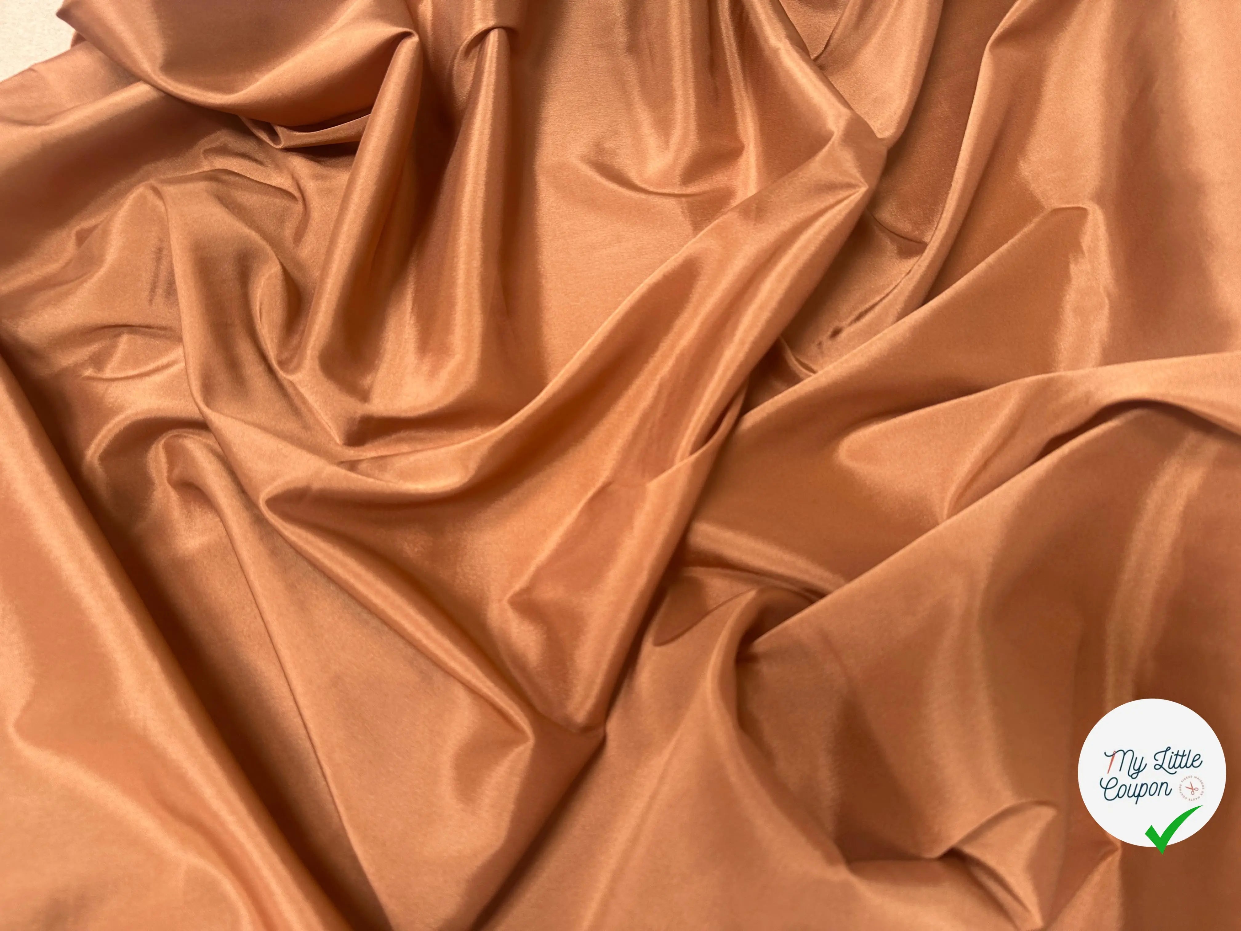 DOUBLURE ACETATE TAFFETAS CARAMELÂ - My Little Coupon
