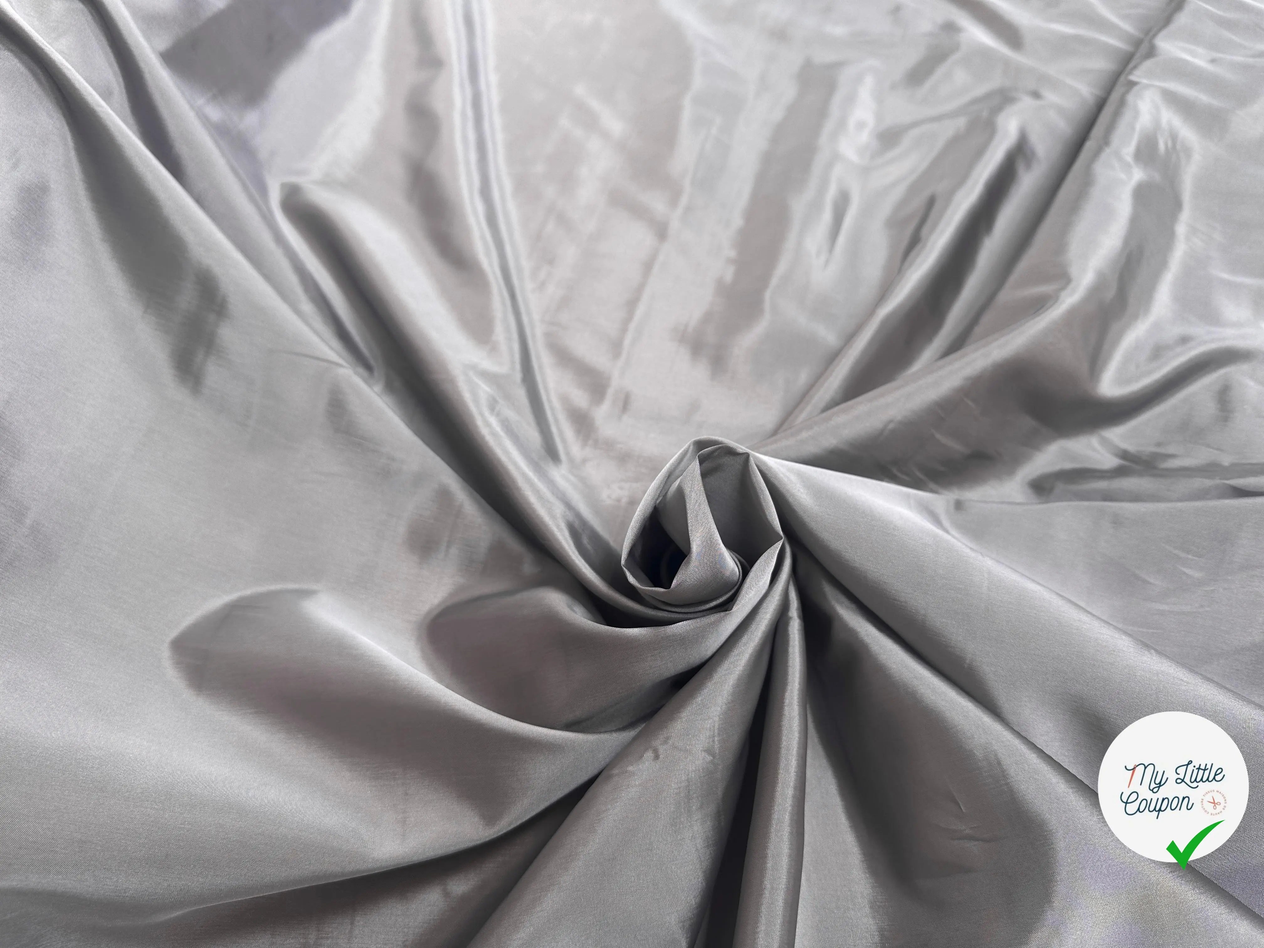 DOUBLURE ACETATE TAFFETAS GRIS - My Little Coupon