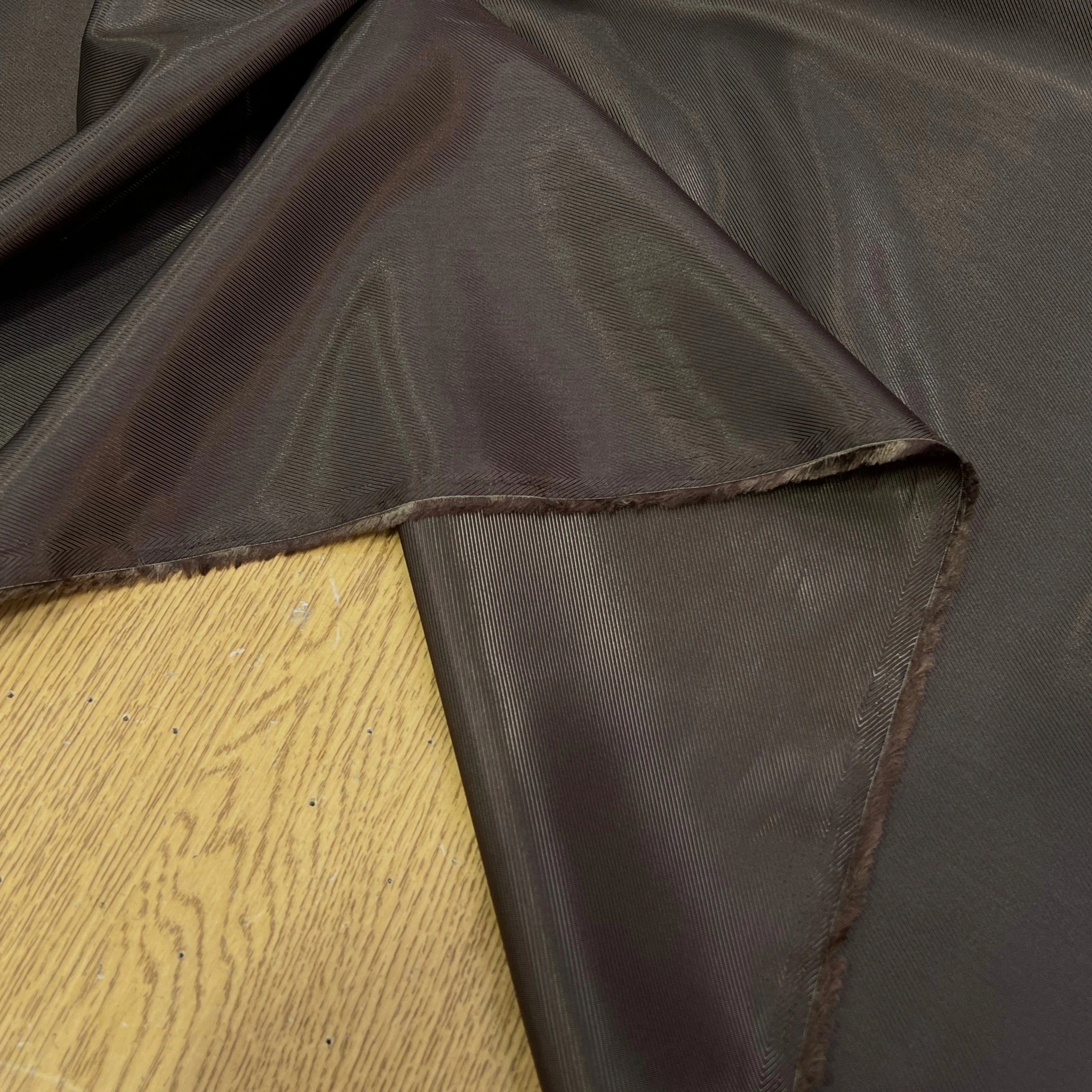 DOUBLURE ACÉTATE VISCOSE LÉGÈREMENT DRILL MARRON CLAIR FROIDE - My Little Coupon