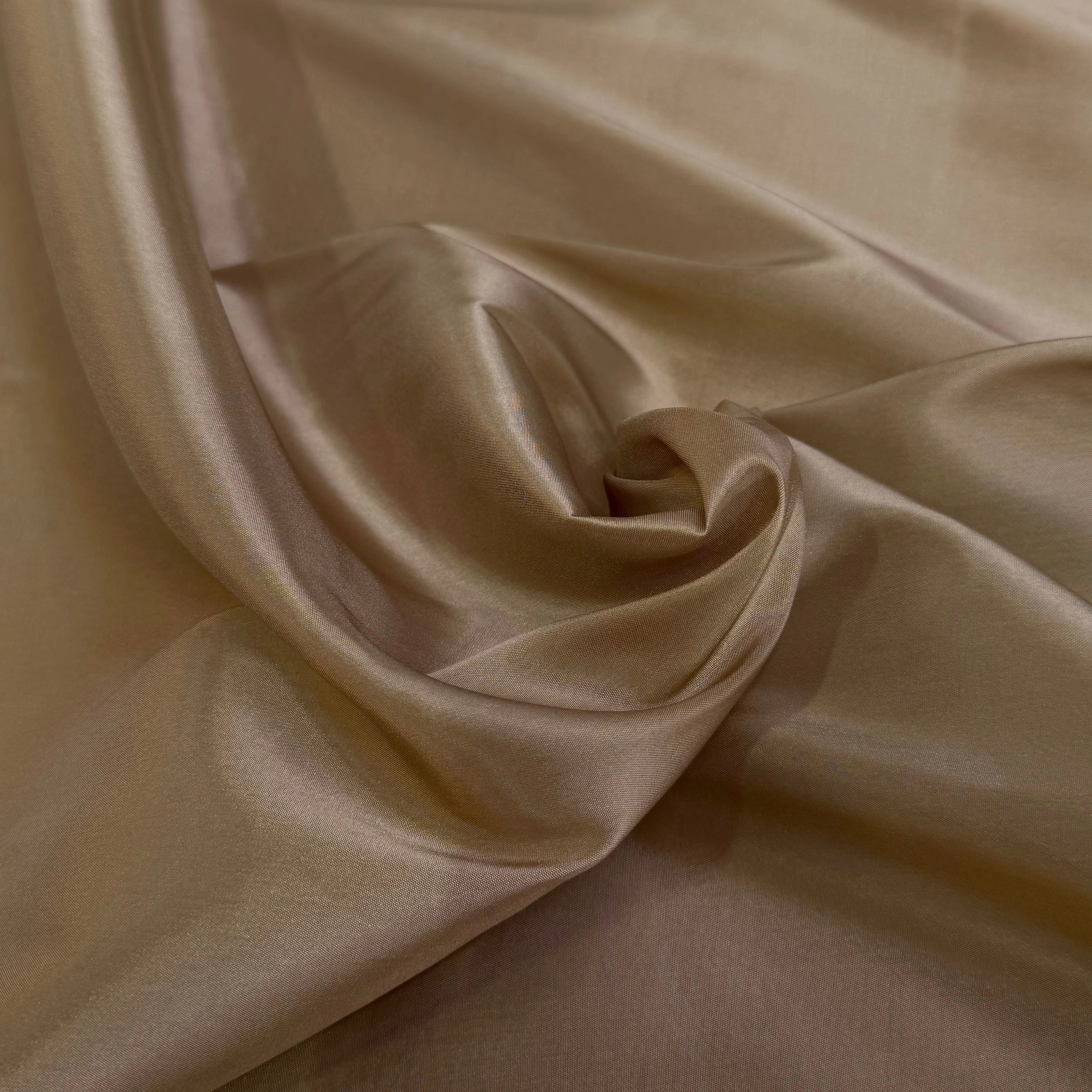 DOUBLURE BEIGE MARRONNÉ LÉGÈREMENT SATINÉE - My Little Coupon
