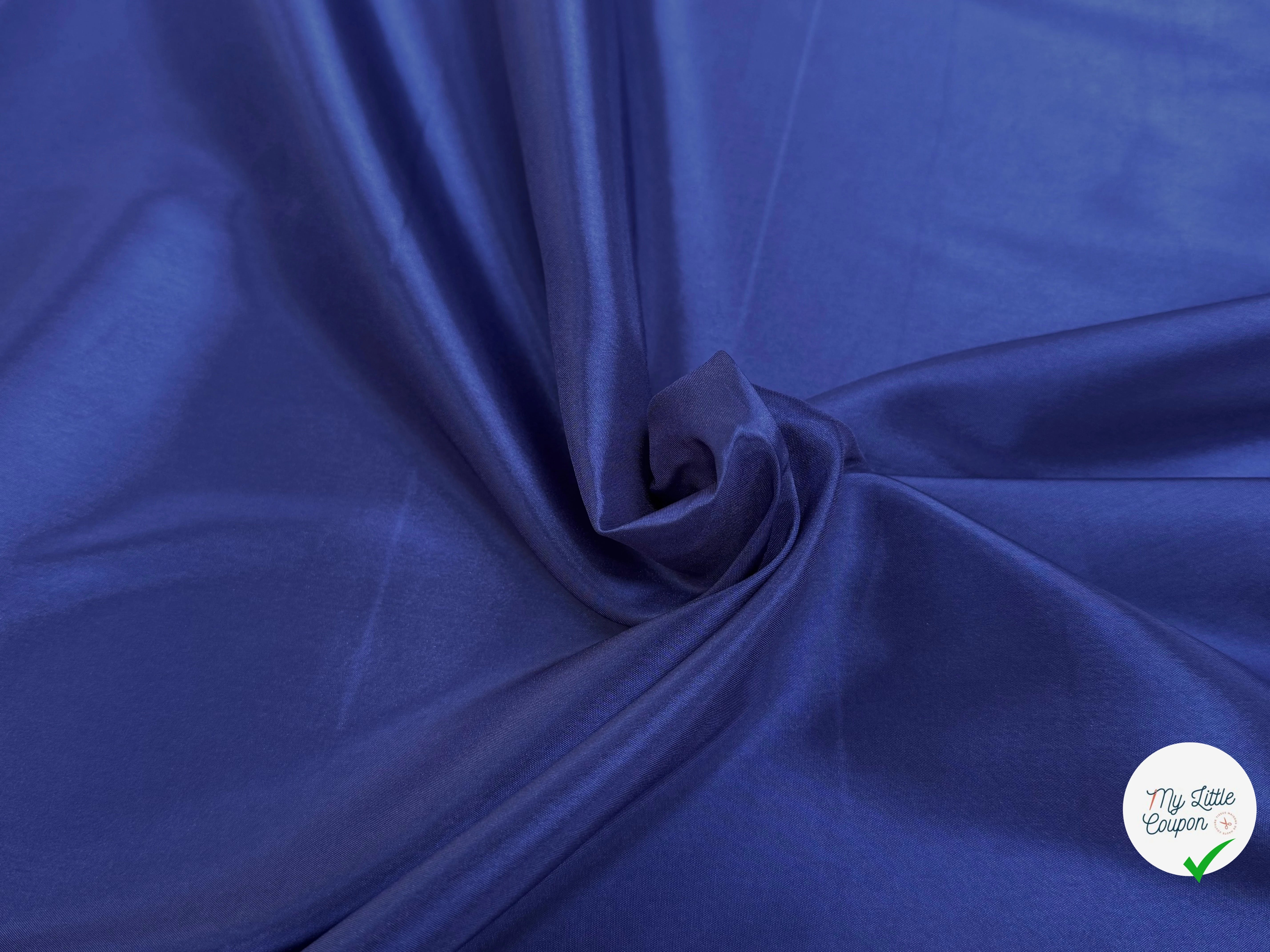 DOUBLURE BLEU MARINE LÉGÈREMETN SATINÉE - My Little Coupon