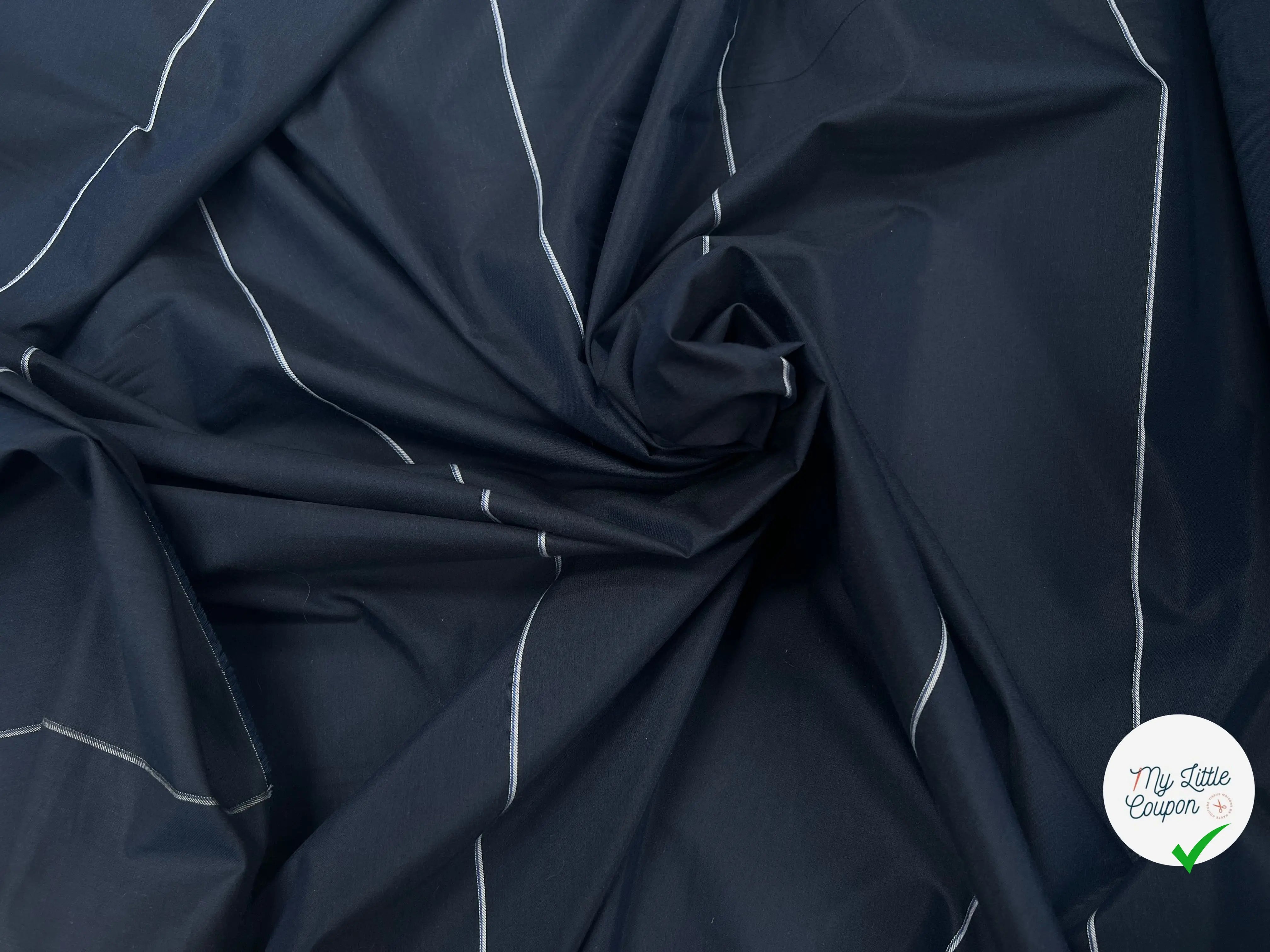 DOUBLURE COTON FOND DE POCHE MARINE - My Little Coupon