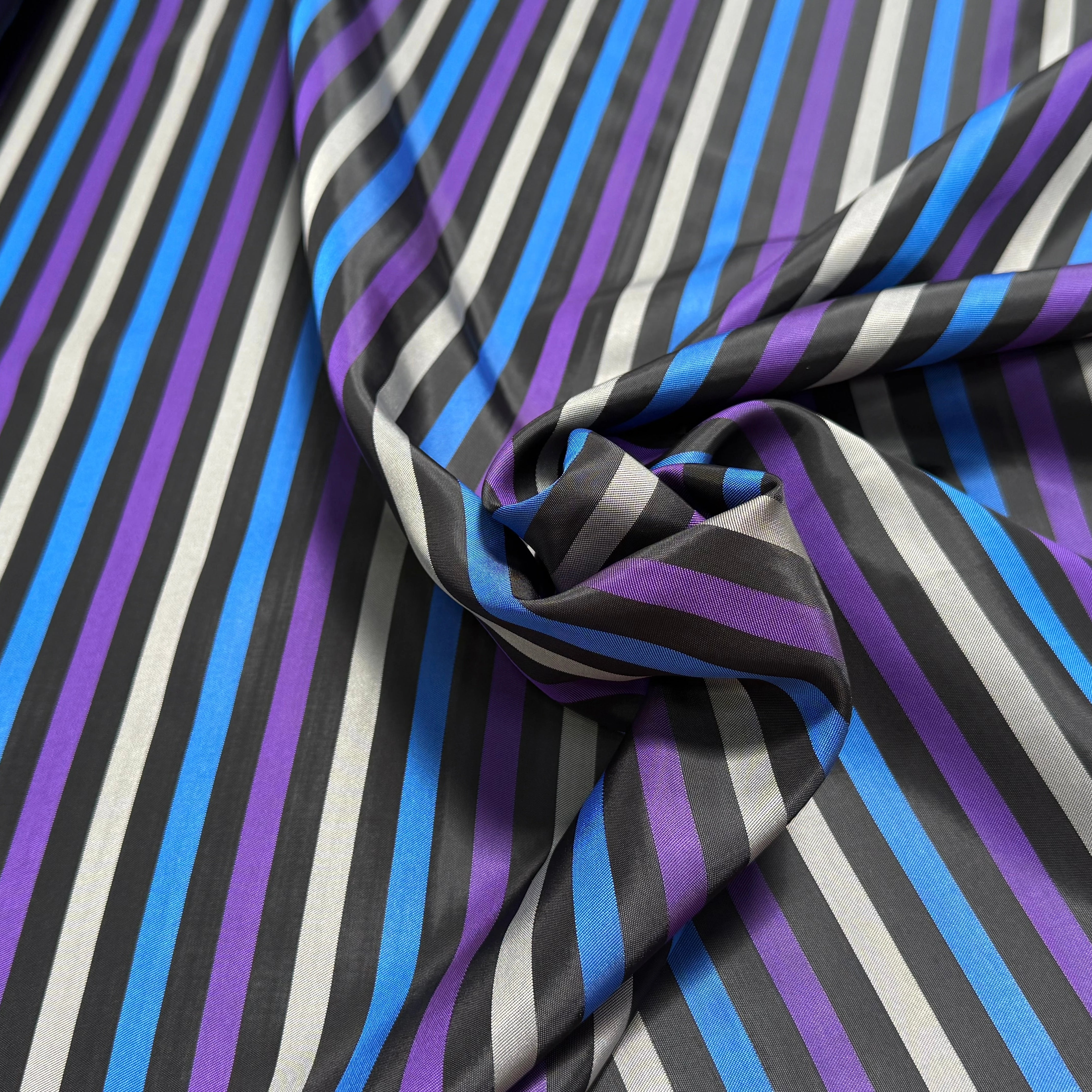 DOUBLURE CUPRO SUPERBE RAYURES MULTICOLORES - My Little Coupon