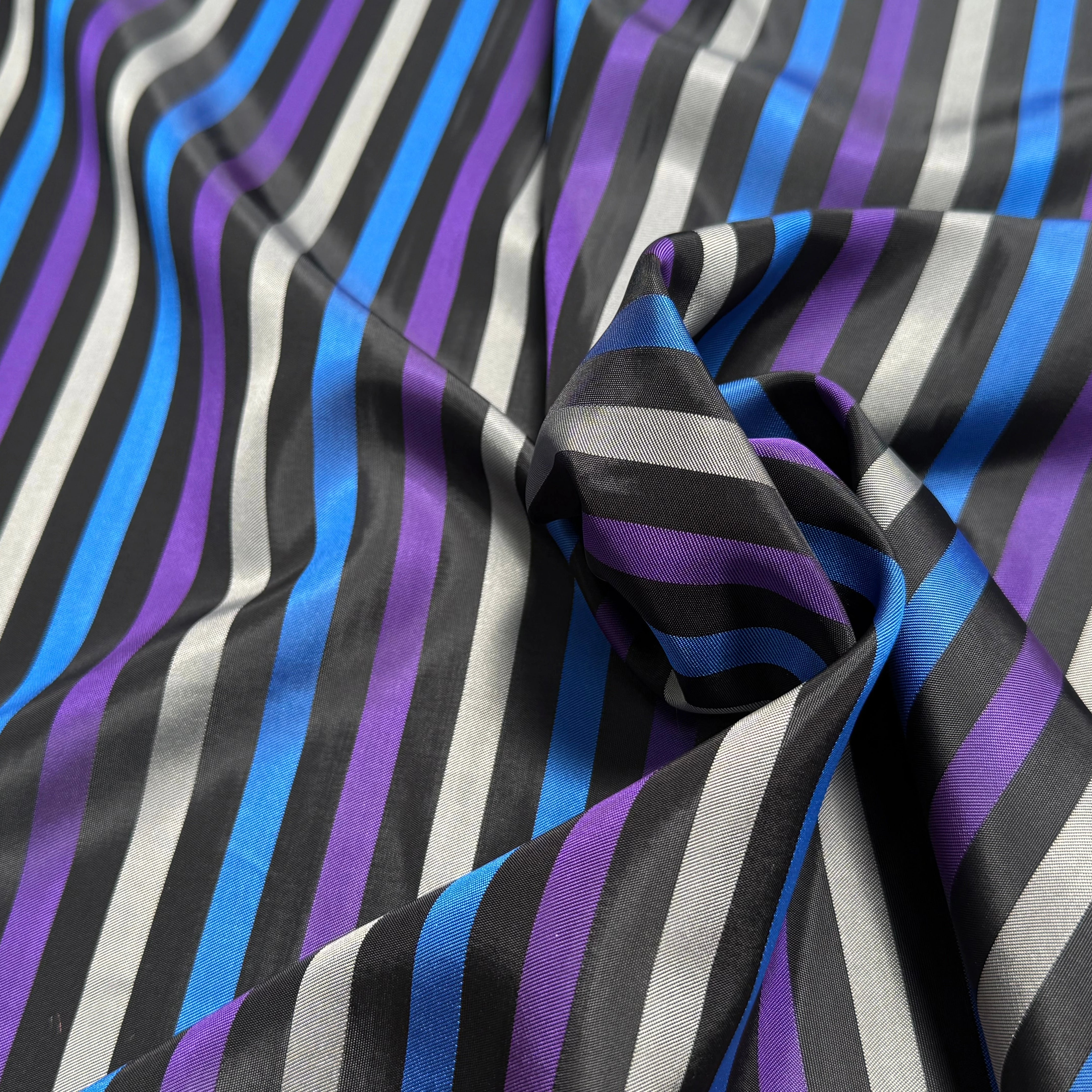 DOUBLURE CUPRO SUPERBE RAYURES MULTICOLORES - My Little Coupon