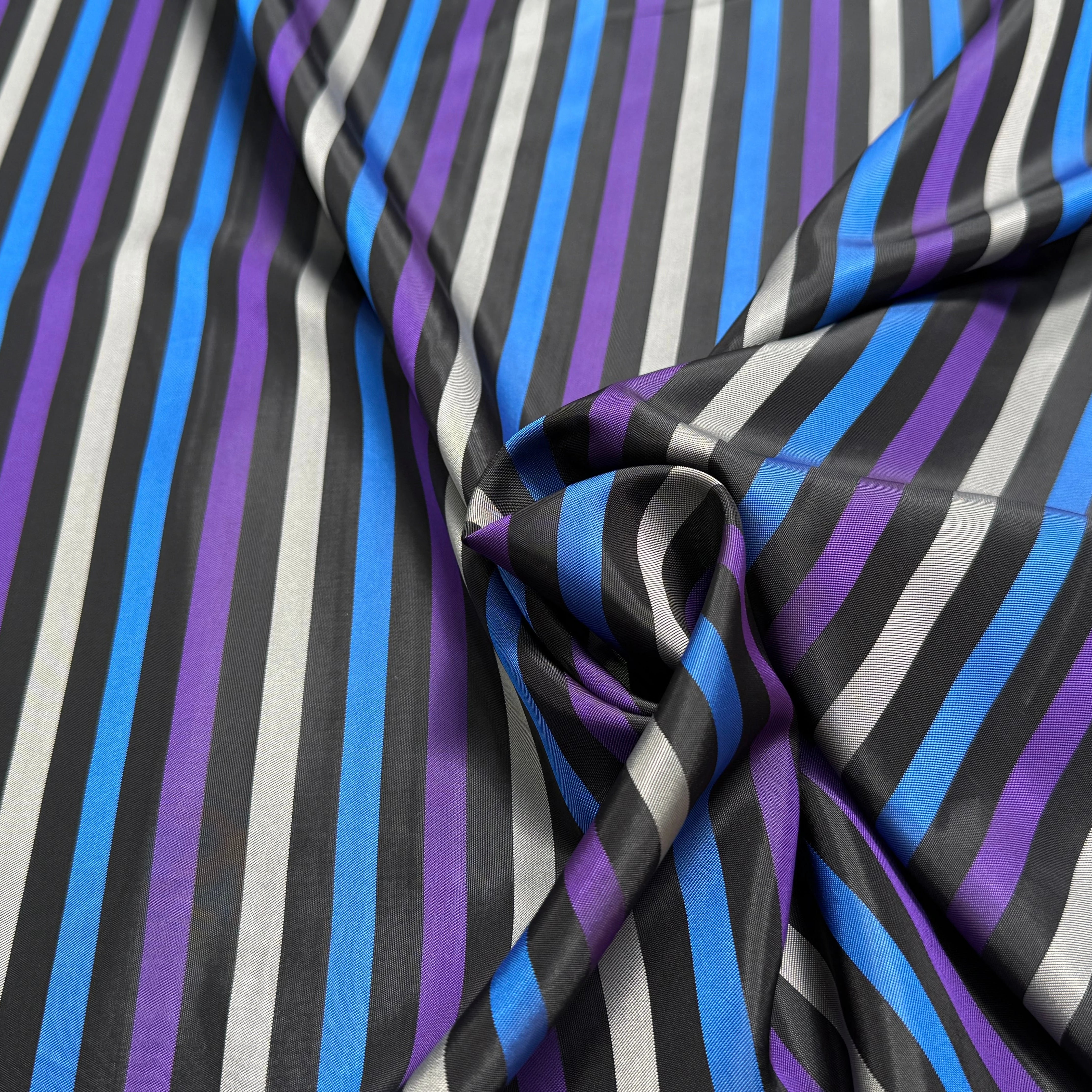 DOUBLURE CUPRO SUPERBE RAYURES MULTICOLORES - My Little Coupon