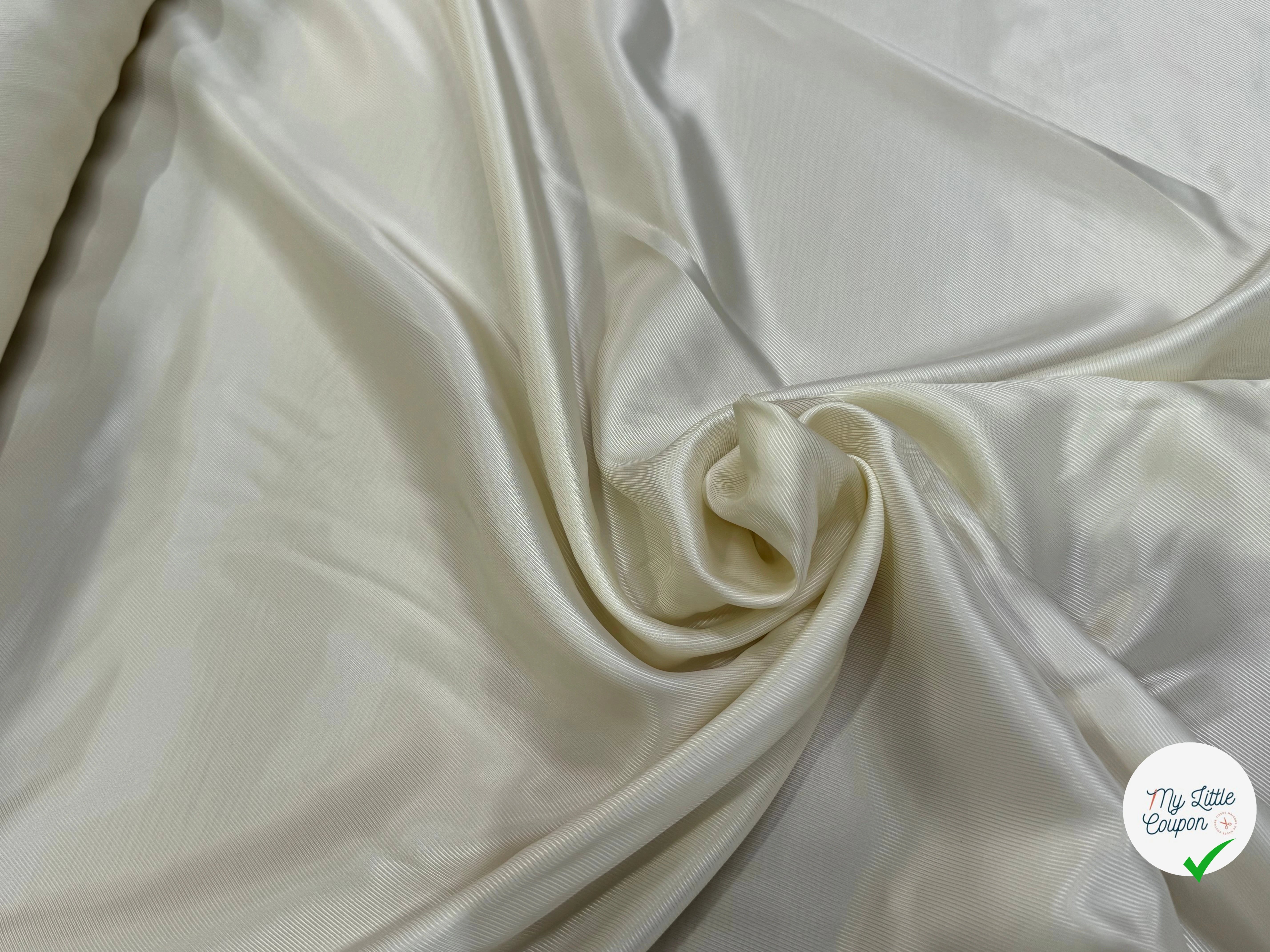 DOUBLURE DRILL 100% VISCOSE FROIDE ÉCRU - My Little Coupon