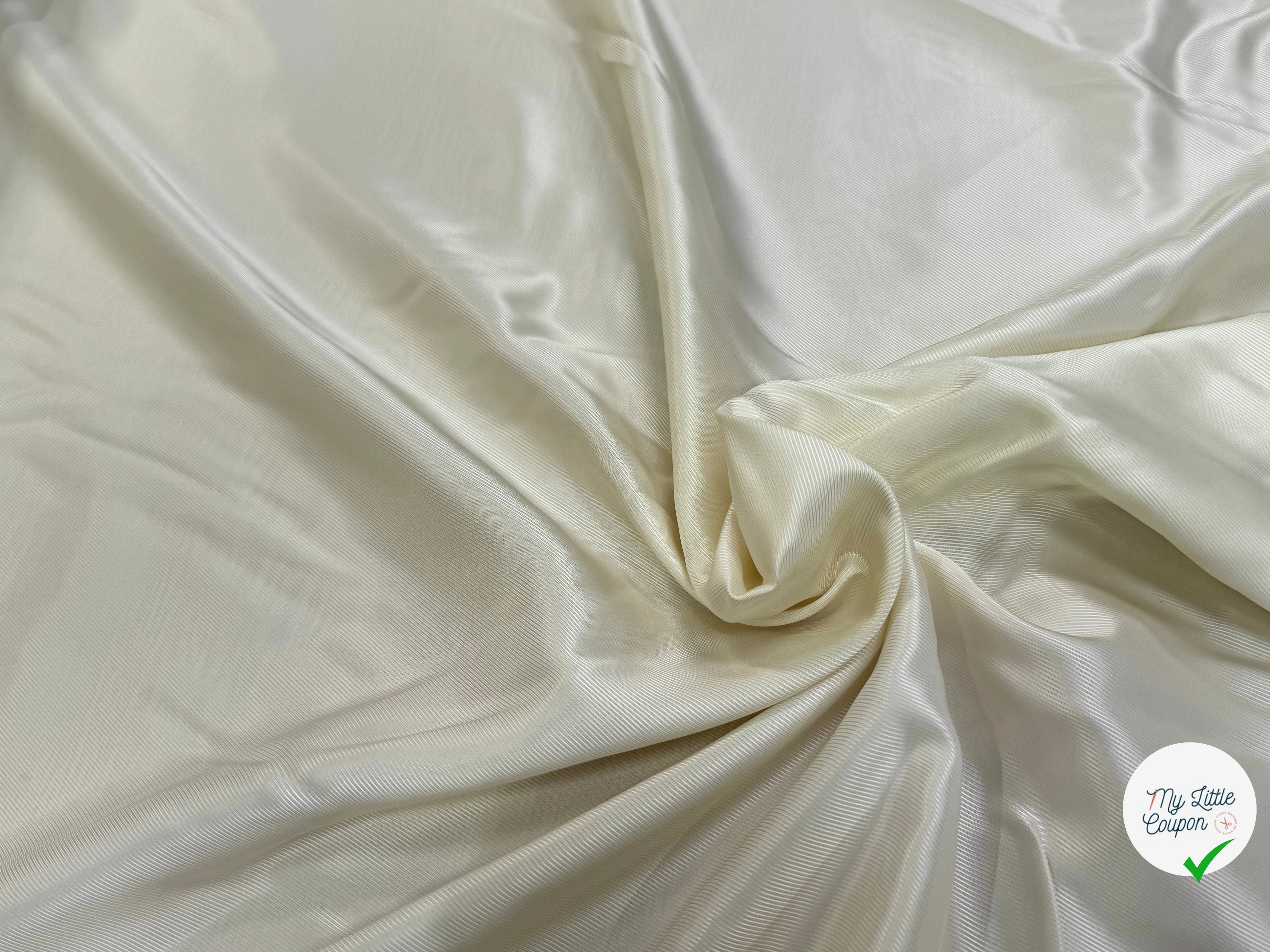 DOUBLURE DRILL 100% VISCOSE FROIDE ÉCRU - My Little Coupon