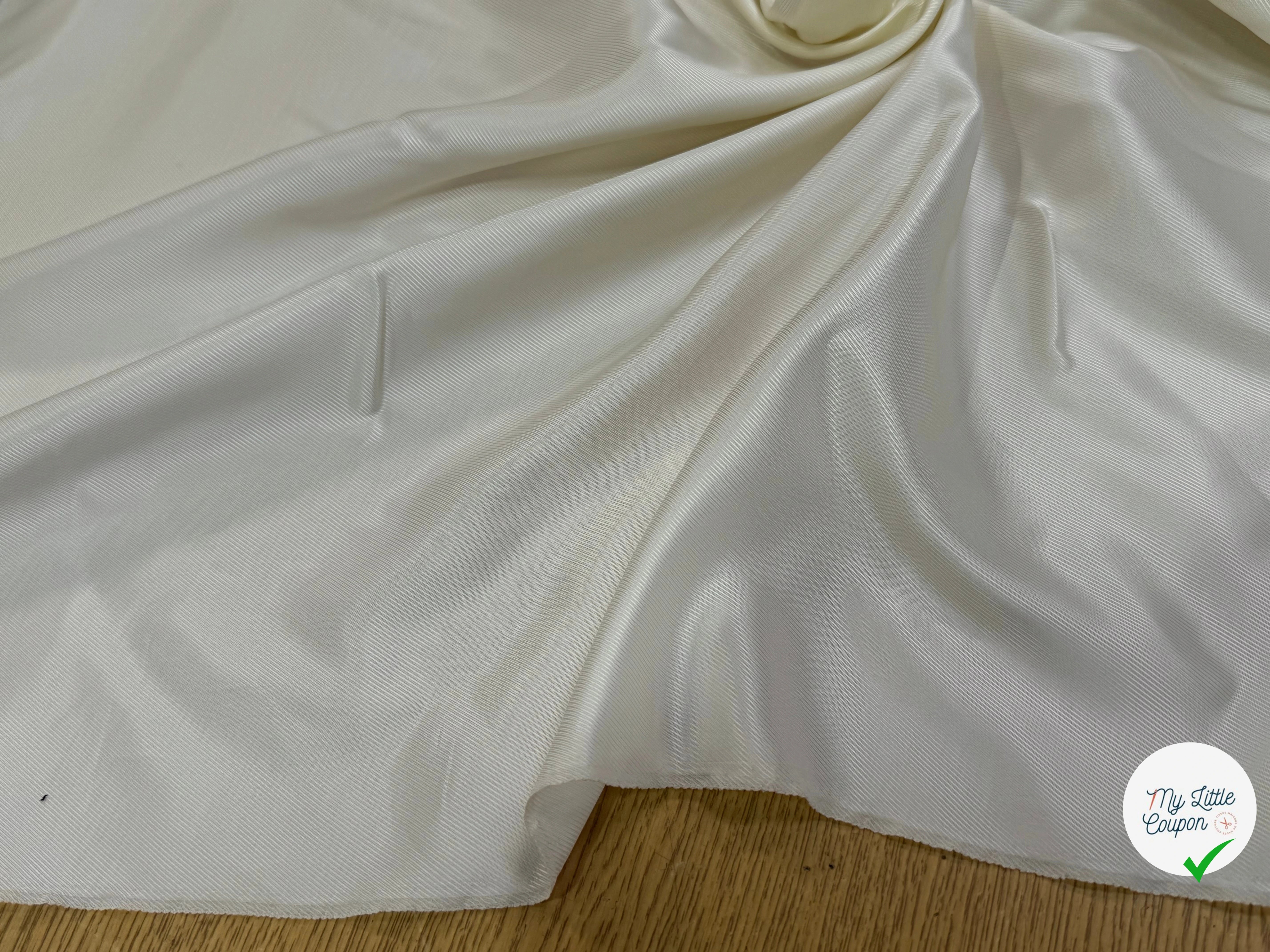 DOUBLURE DRILL 100% VISCOSE FROIDE ÉCRU - My Little Coupon