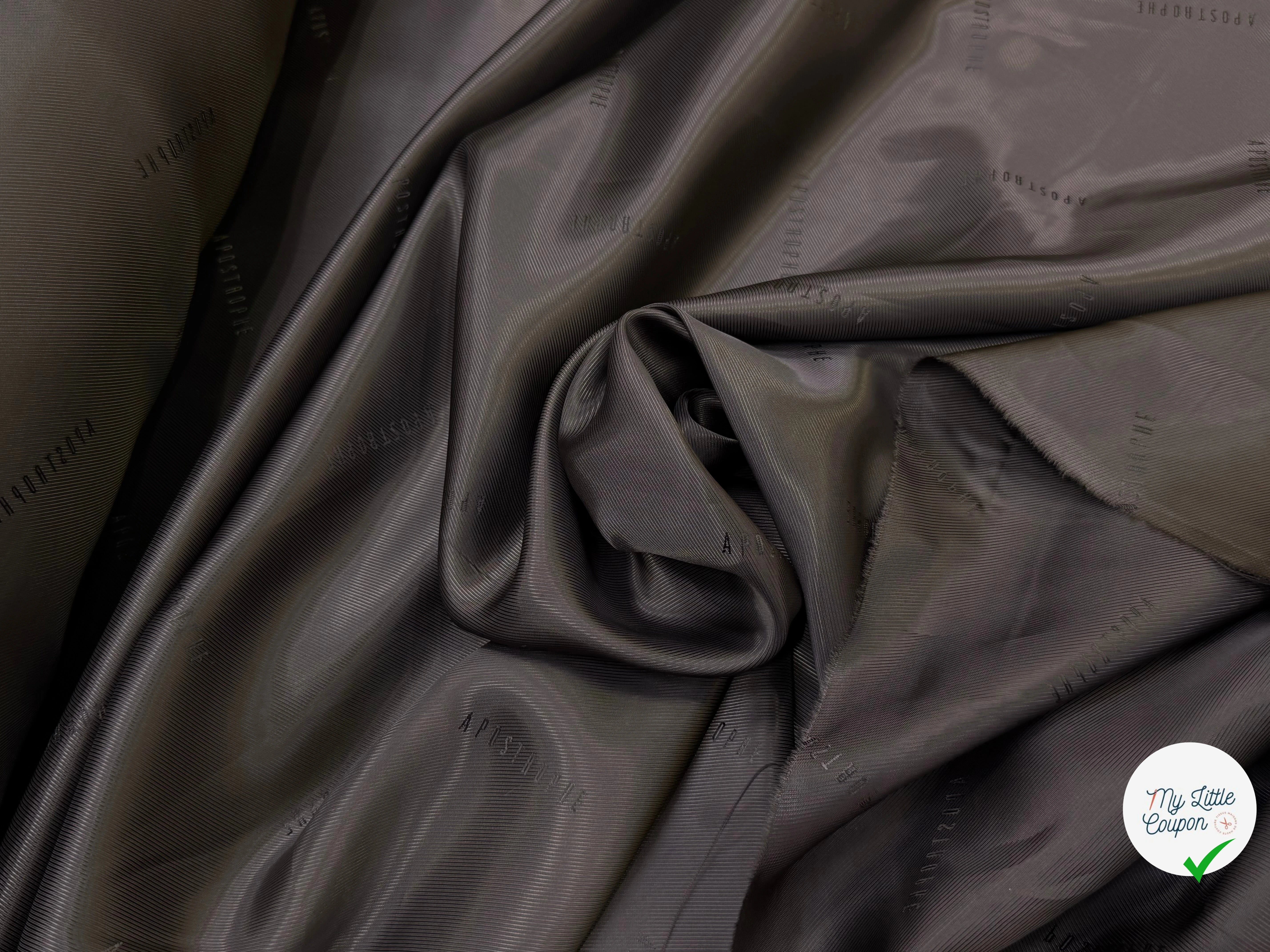 DOUBLURE DRILL 100% VISCOSE MARRON GLACÉ #APOSTROPHE - My Little Coupon