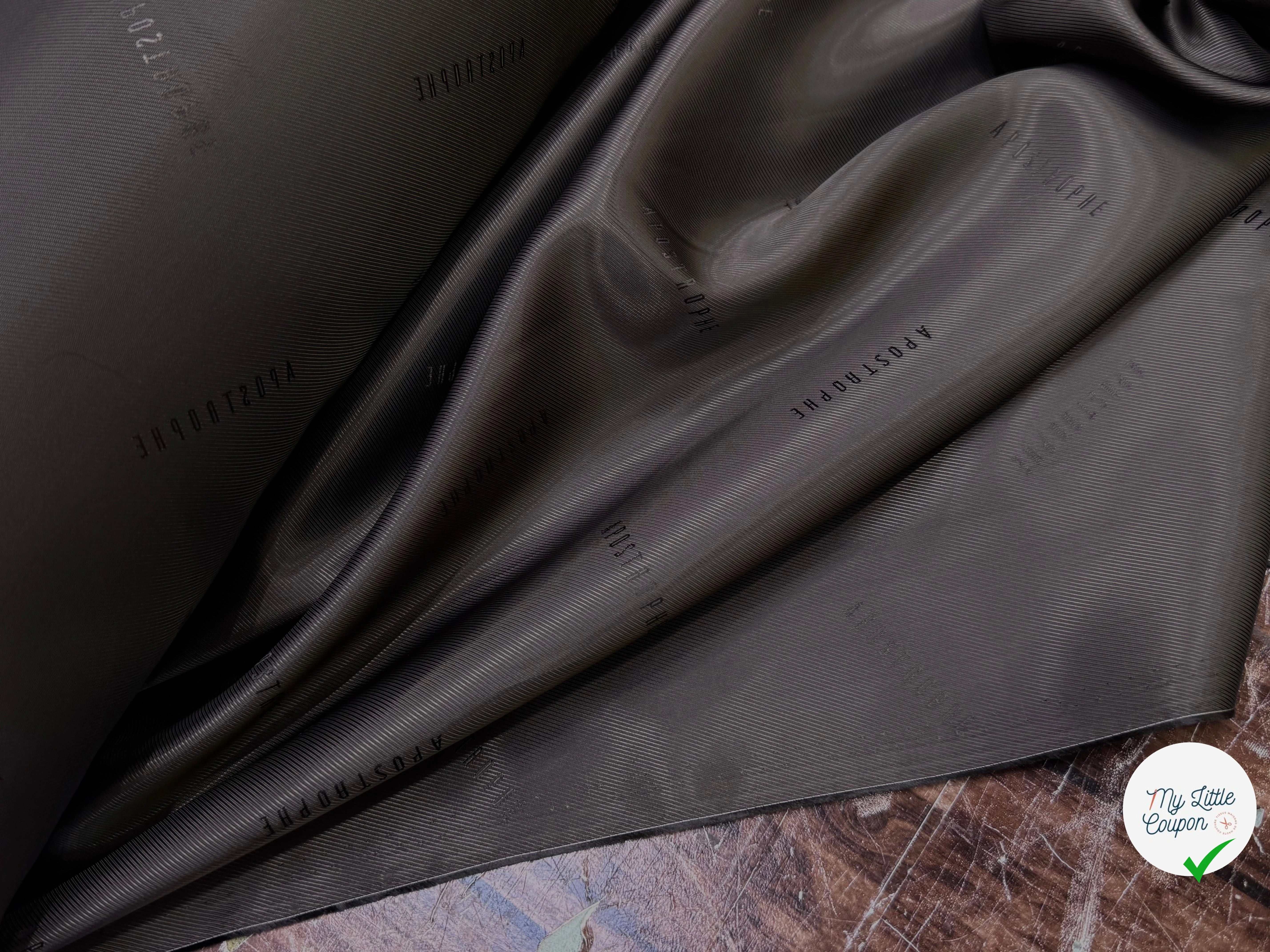 DOUBLURE DRILL 100% VISCOSE MARRON GLACÉ #APOSTROPHE - My Little Coupon