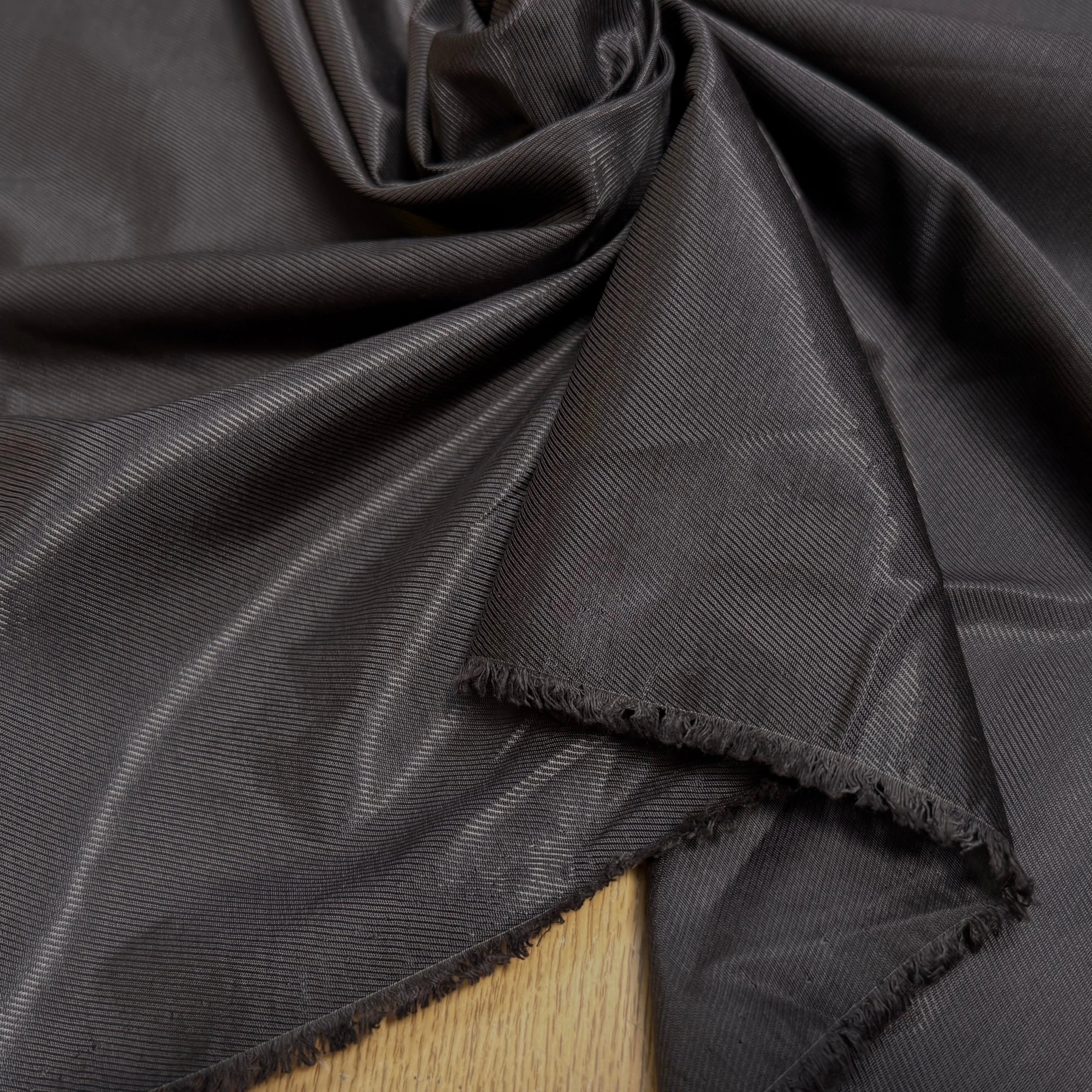 DOUBLURE DRILL 100% VISCOSE MARRON NOISETTE - My Little Coupon