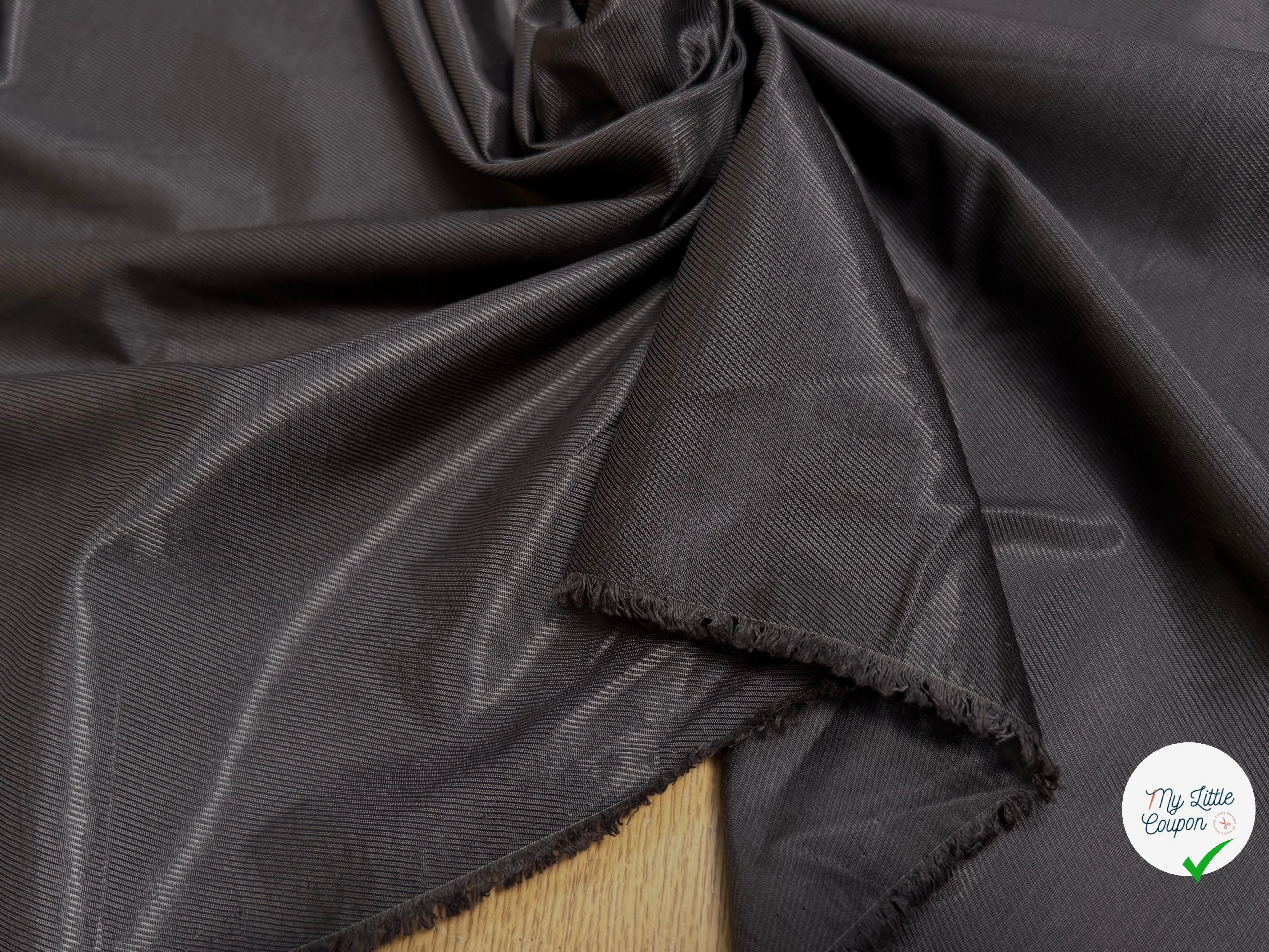 DOUBLURE DRILL 100% VISCOSE MARRON NOISETTE - My Little Coupon