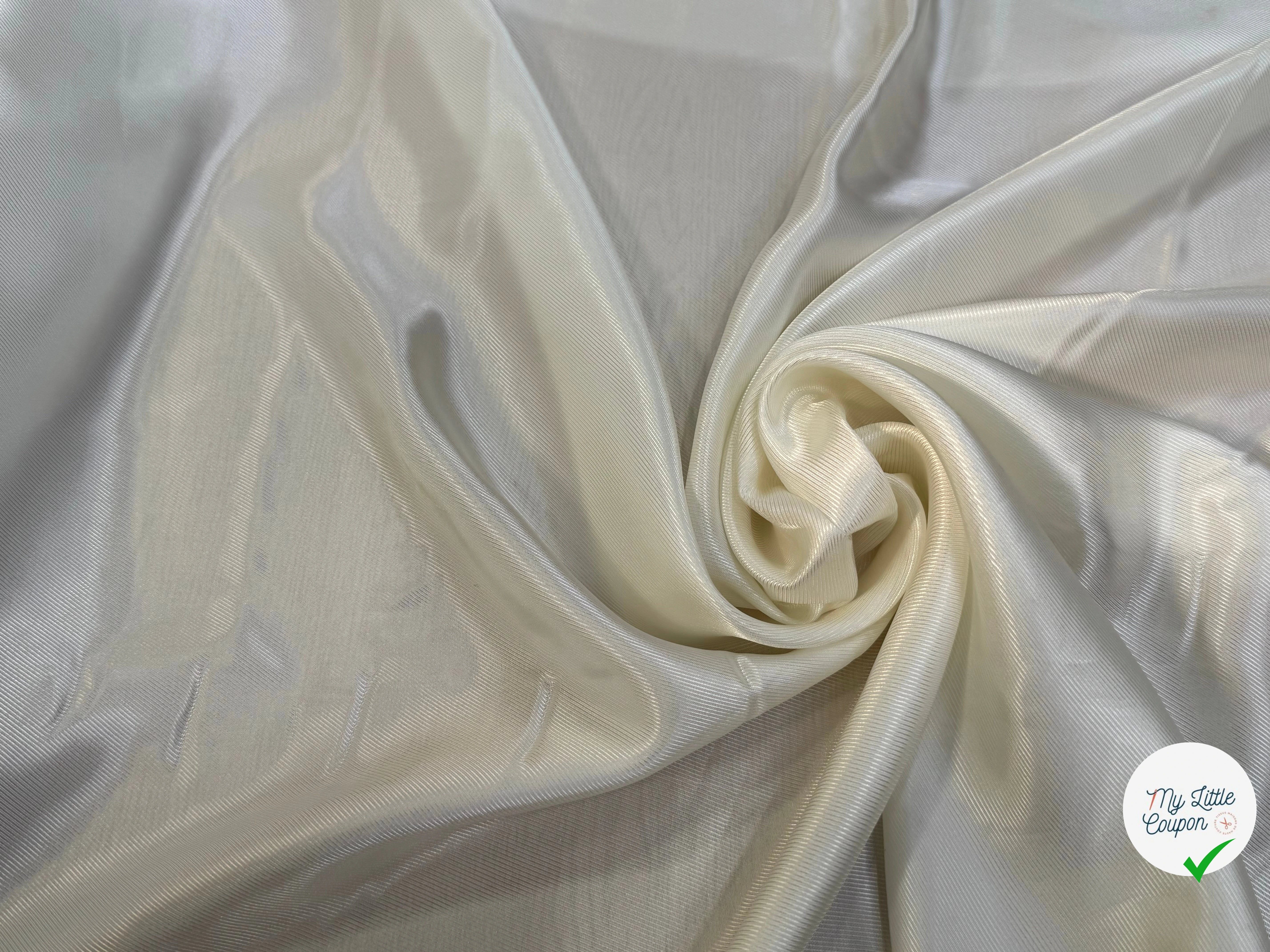 DOUBLURE DRILL 80% VISCOSE COULEUR ECRU - My Little Coupon