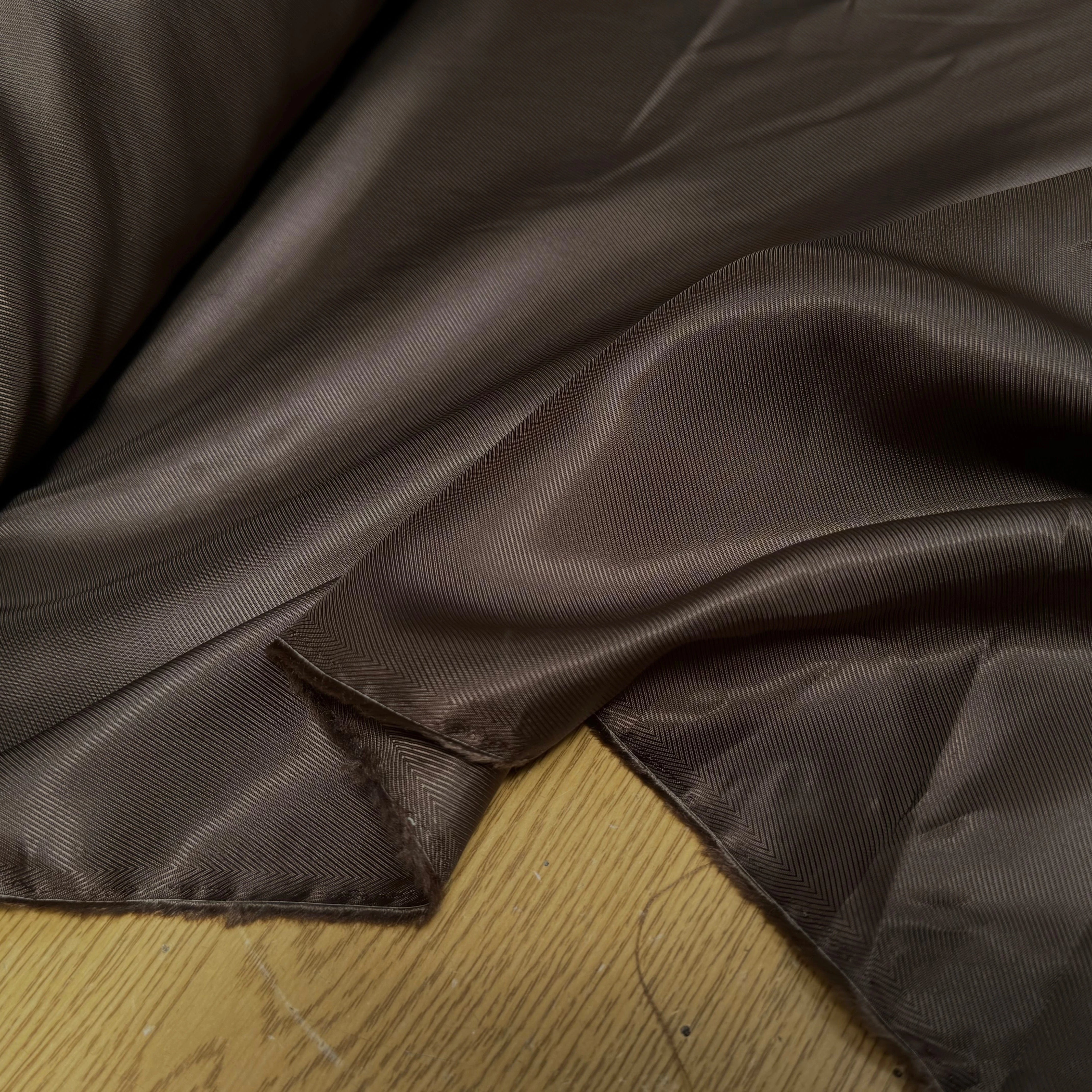 DOUBLURE DRILL ACETATE VISCOSE CHOCOLAT 48% VISCOSE - My Little Coupon