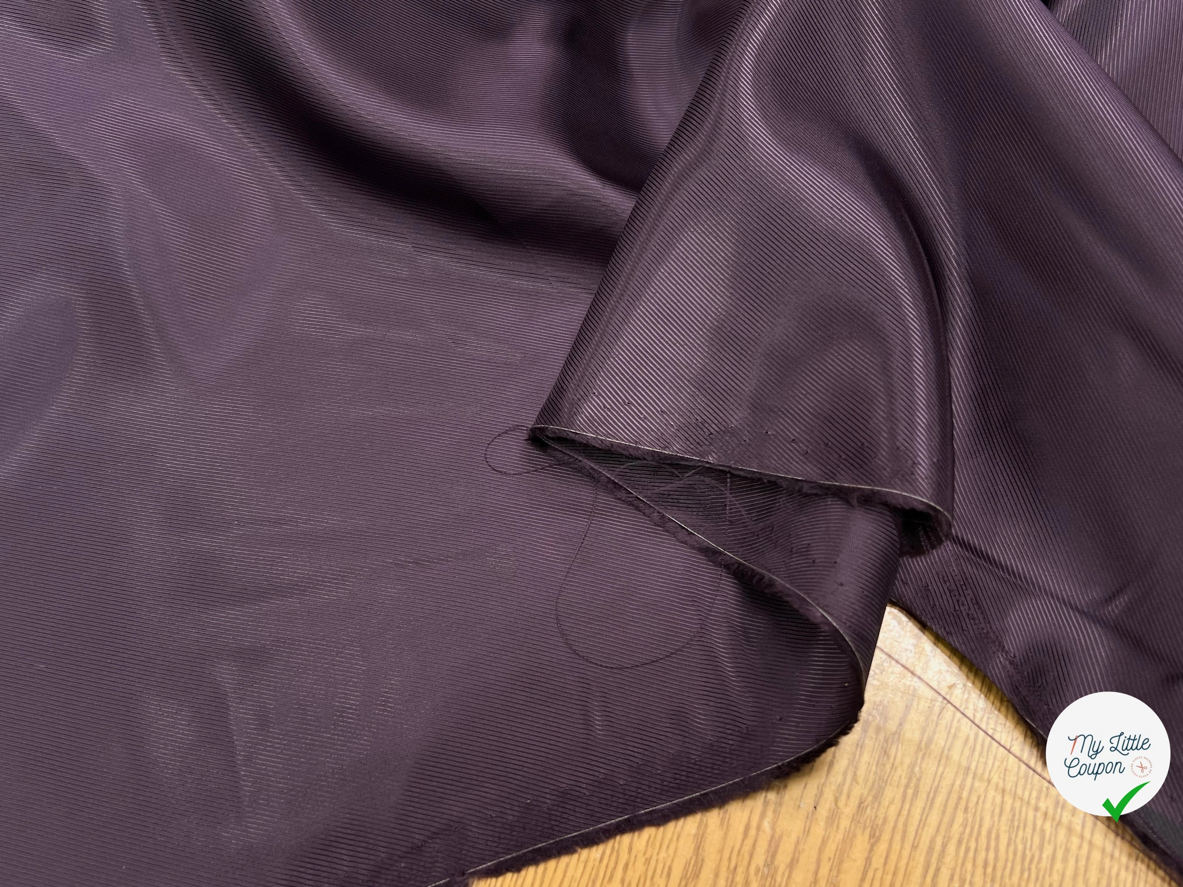 DOUBLURE DRILL VIOLET FONCÉ 100% VI - My Little Coupon