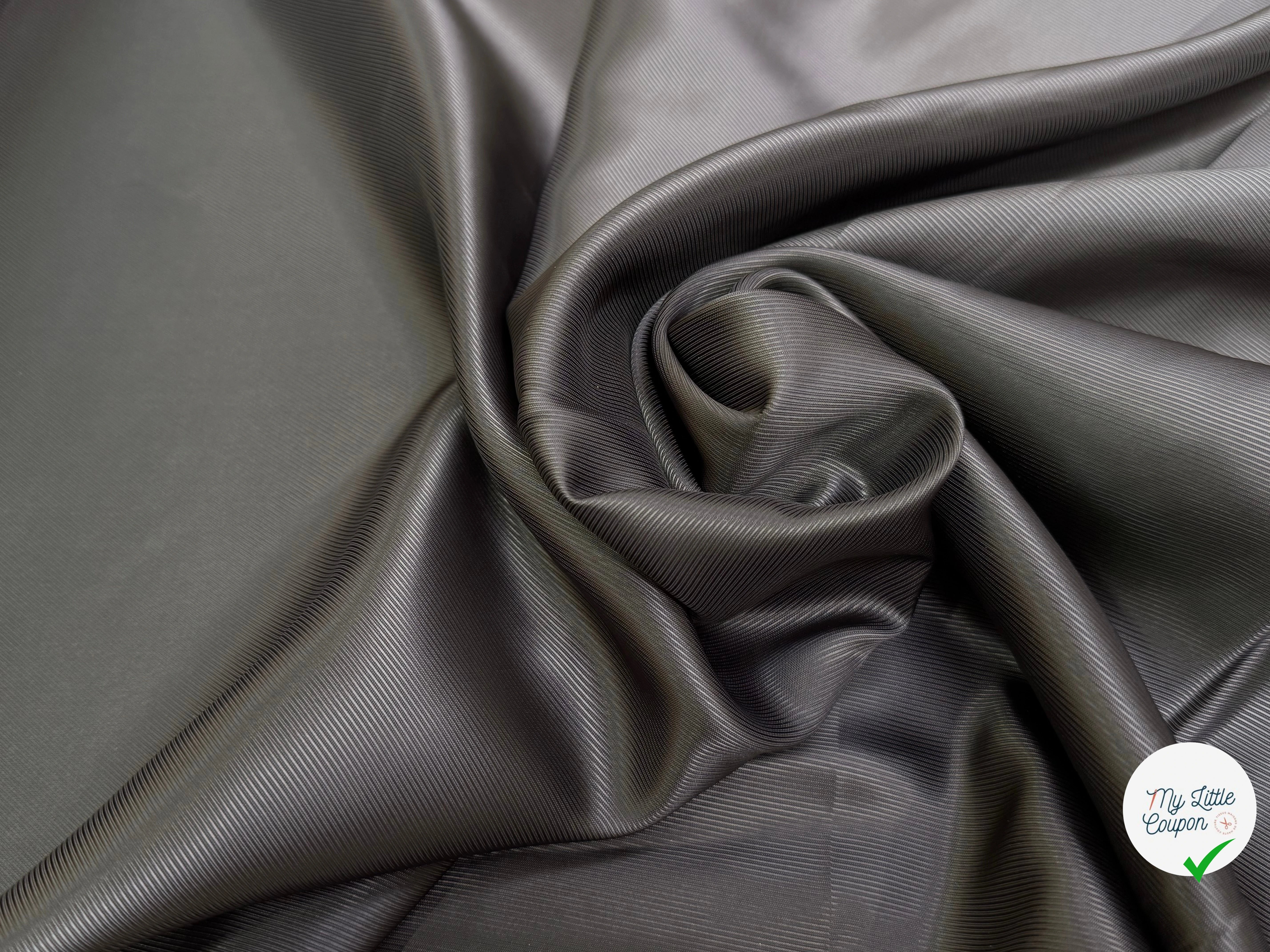 DOUBLURE DRILL VISCOSE FROIDE MARRON NOISETTE - My Little Coupon