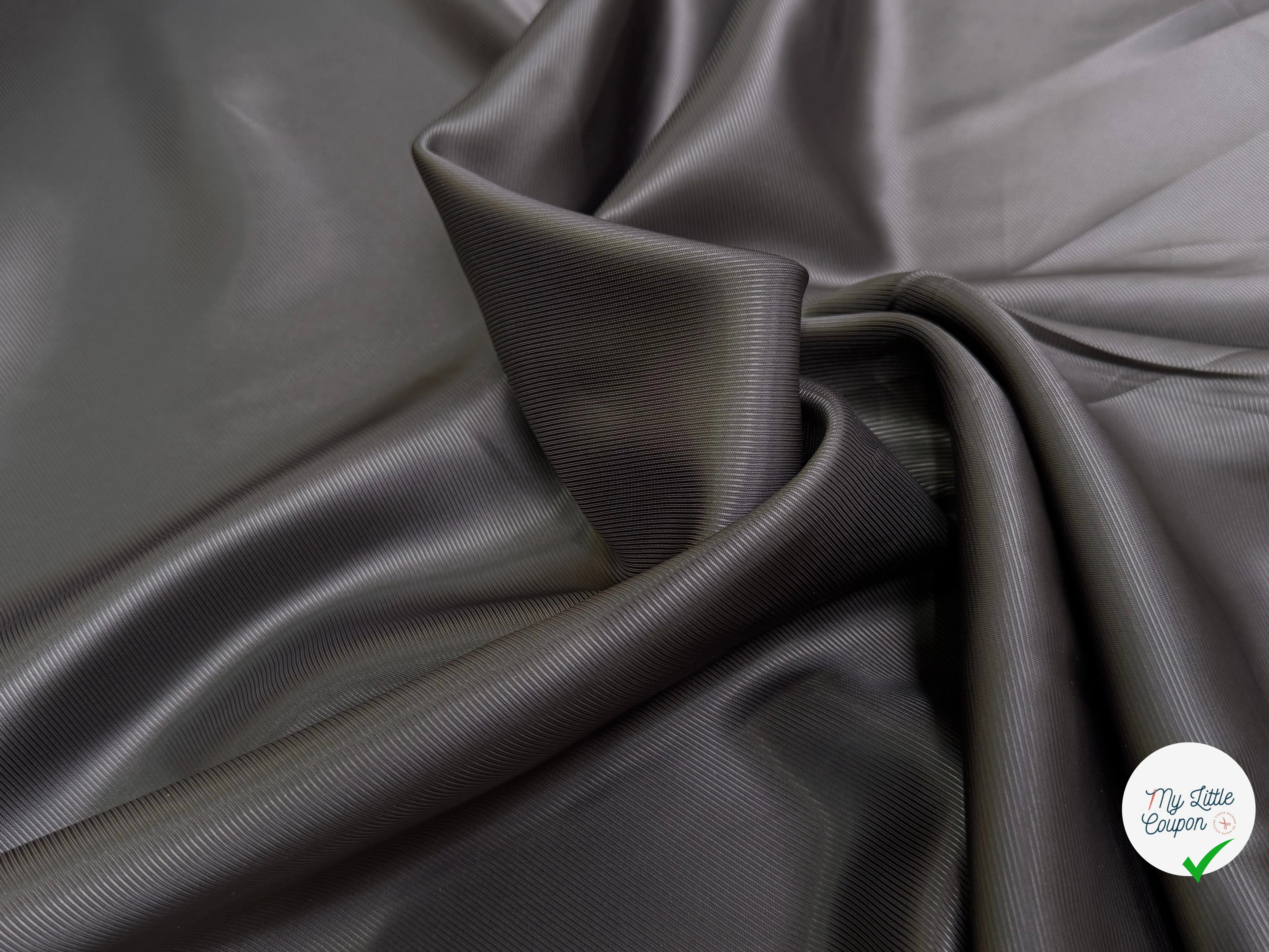 DOUBLURE DRILL VISCOSE FROIDE MARRON NOISETTE - My Little Coupon