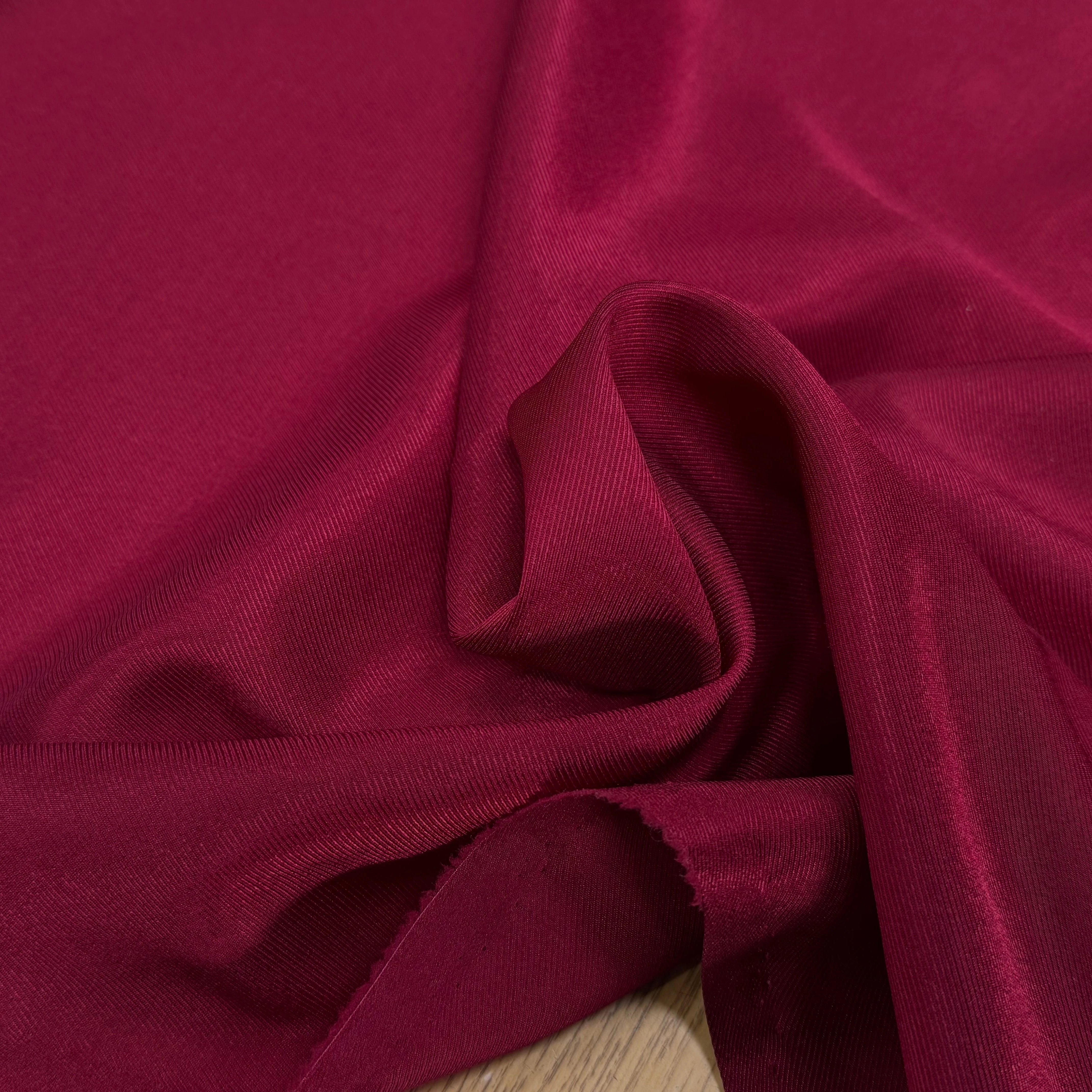 DOUBLURE ÉFFET DRILL FLUIDE BORDEAUX - My Little Coupon