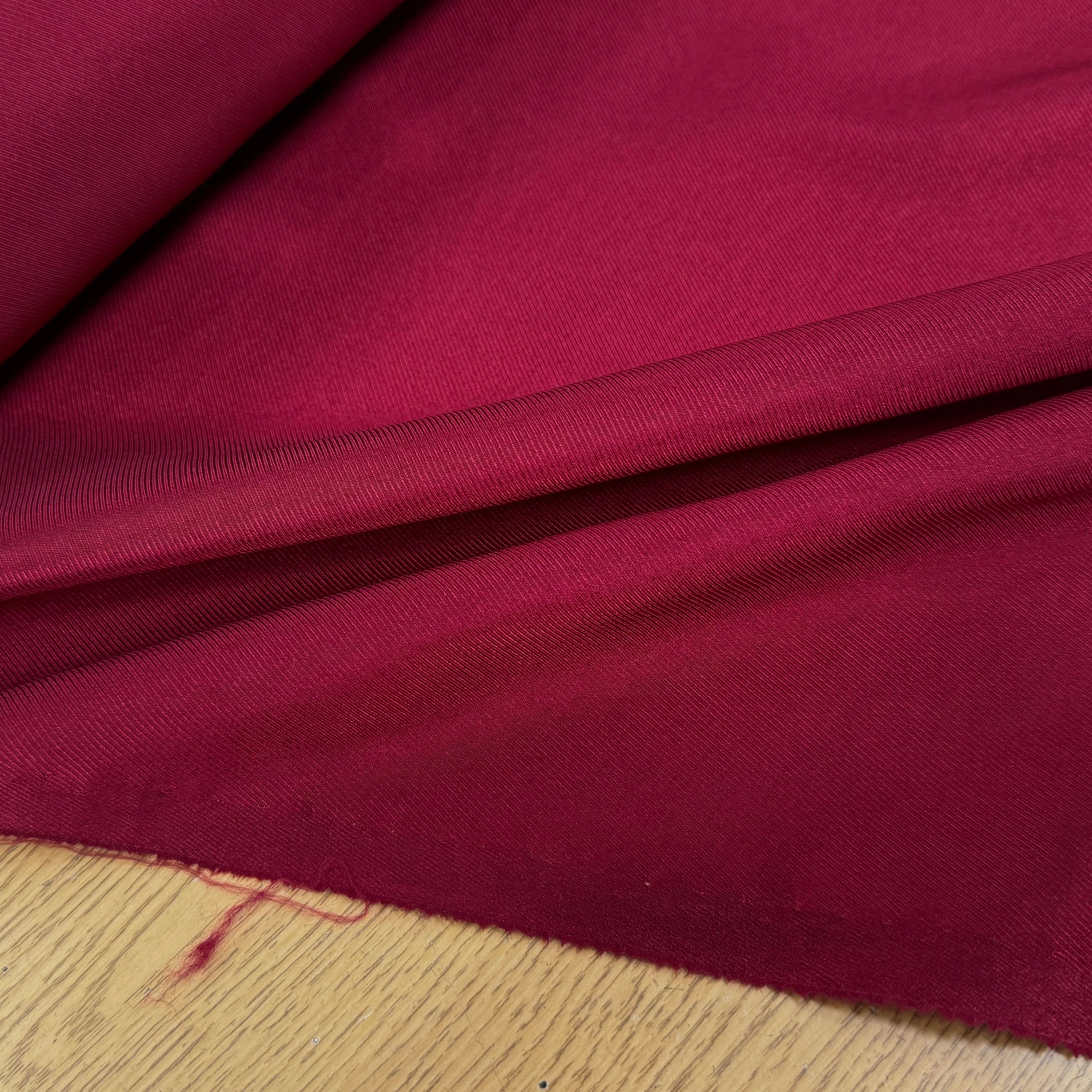 DOUBLURE ÉFFET DRILL FLUIDE BORDEAUX - My Little Coupon