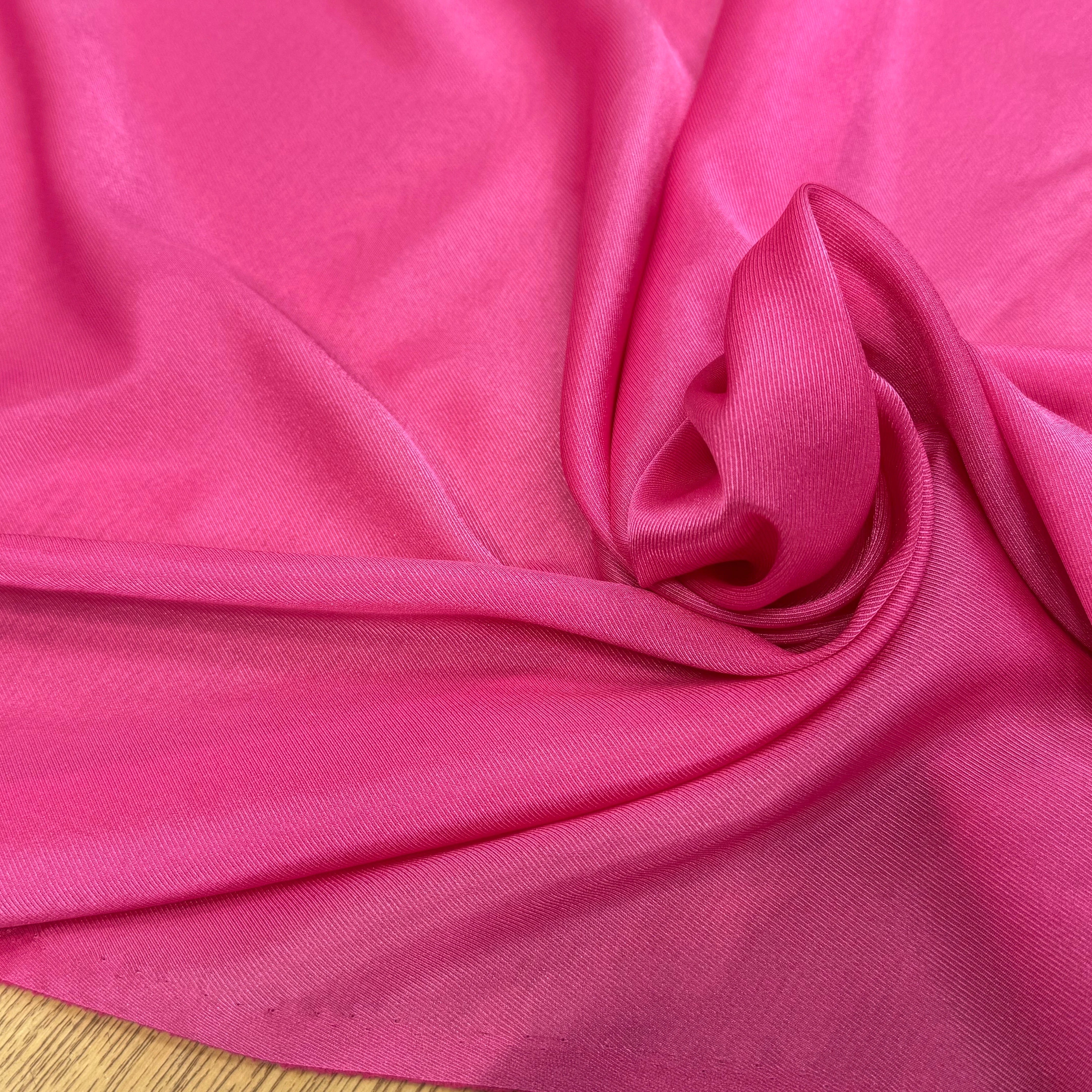 DOUBLURE ÉFFET DRILL FLUIDE ROSE BONBON - My Little Coupon