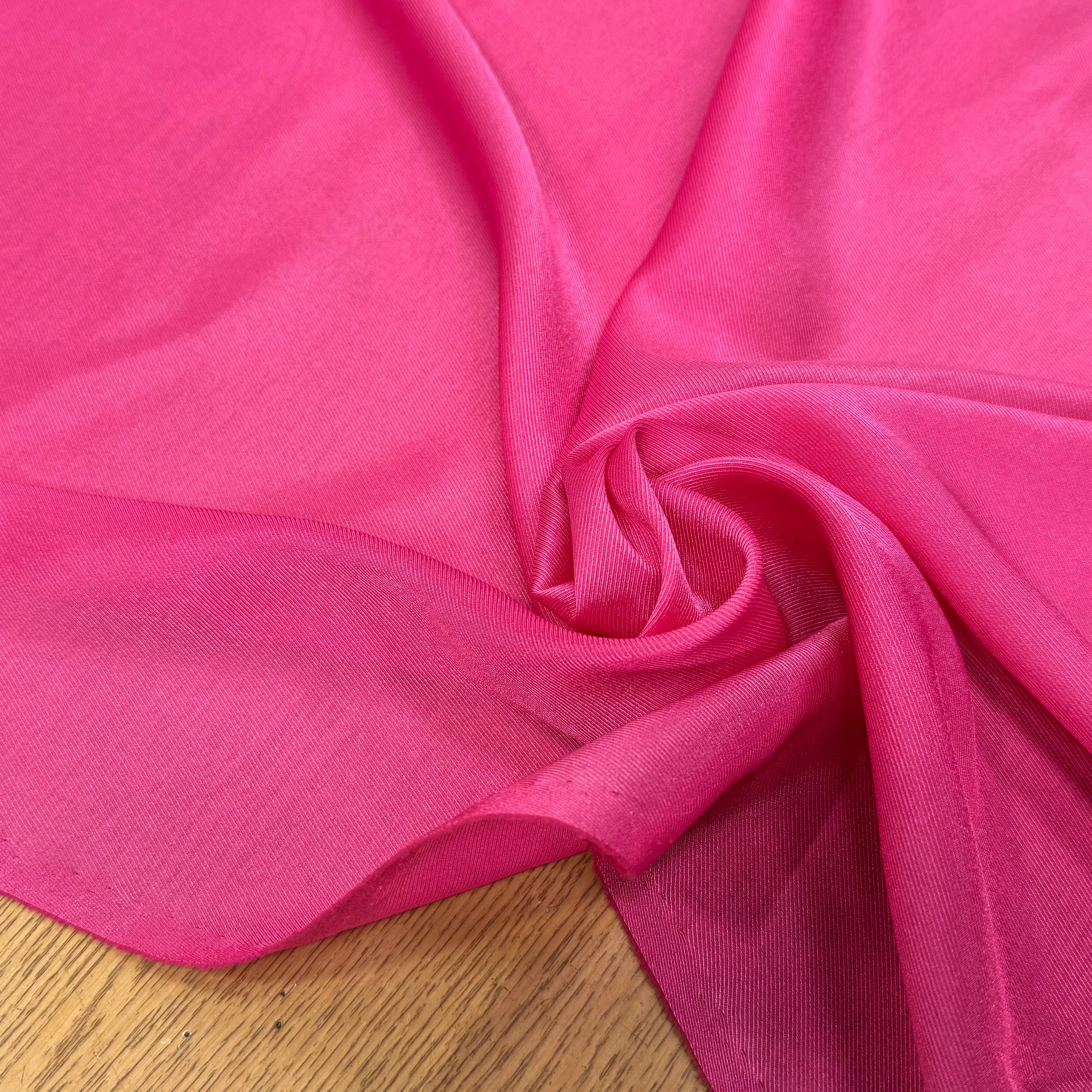 DOUBLURE ÉFFET DRILL FLUIDE ROSE BONBON - My Little Coupon