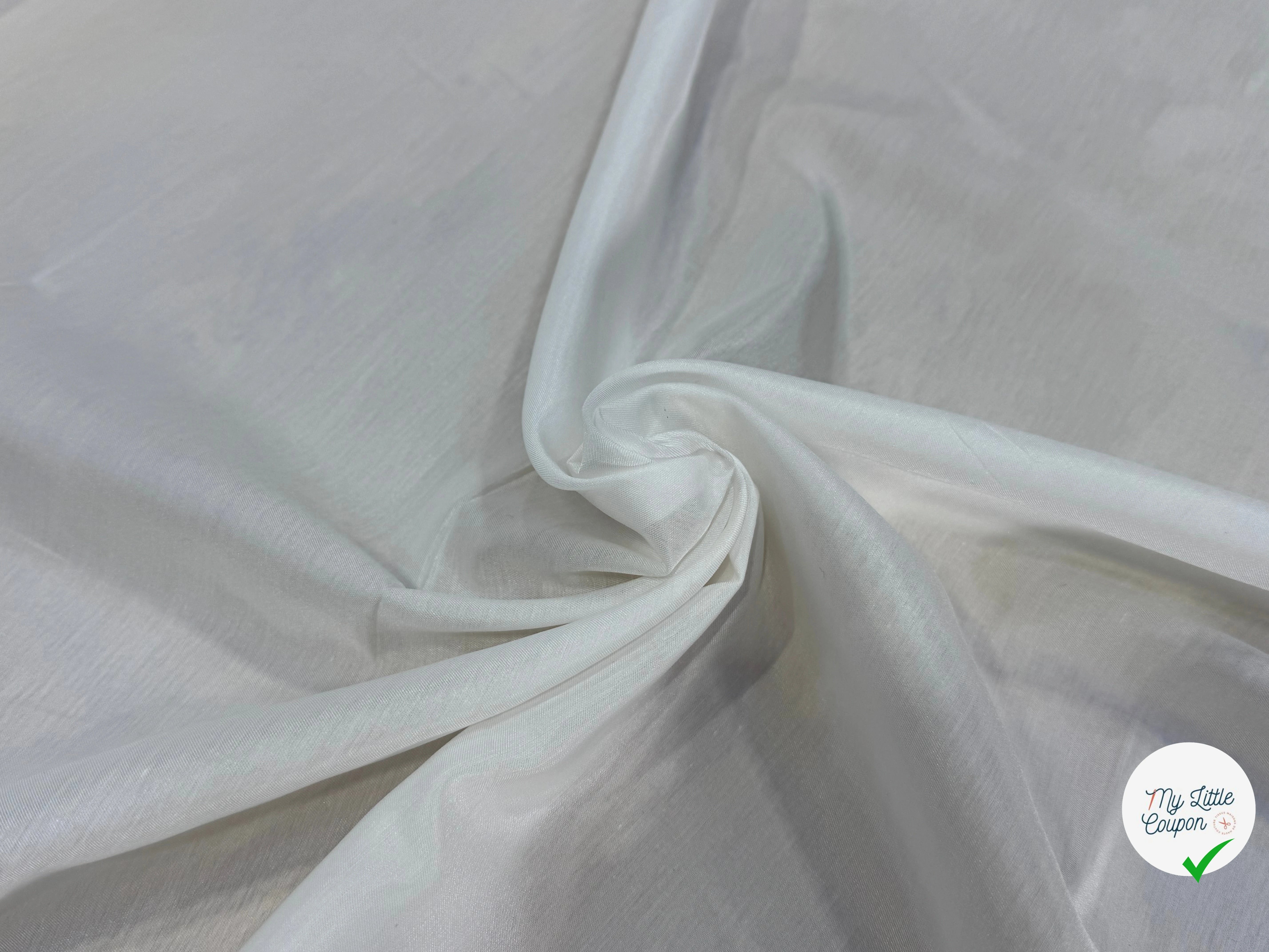 DOUBLURE EMMA SOIE VISCOSE IVOIRE 80%SE - My Little Coupon