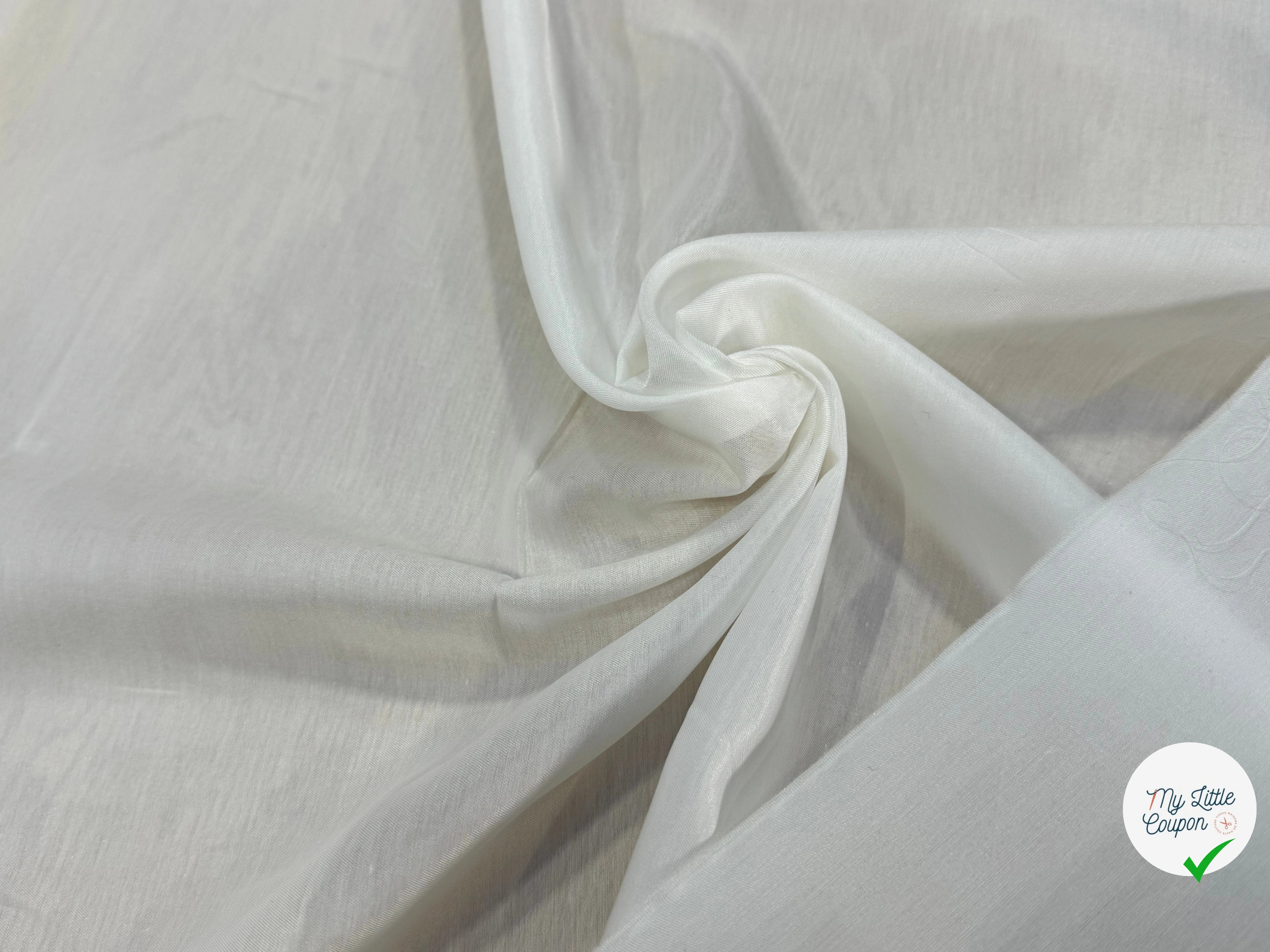 DOUBLURE EMMA SOIE VISCOSE IVOIRE 80%SE - My Little Coupon