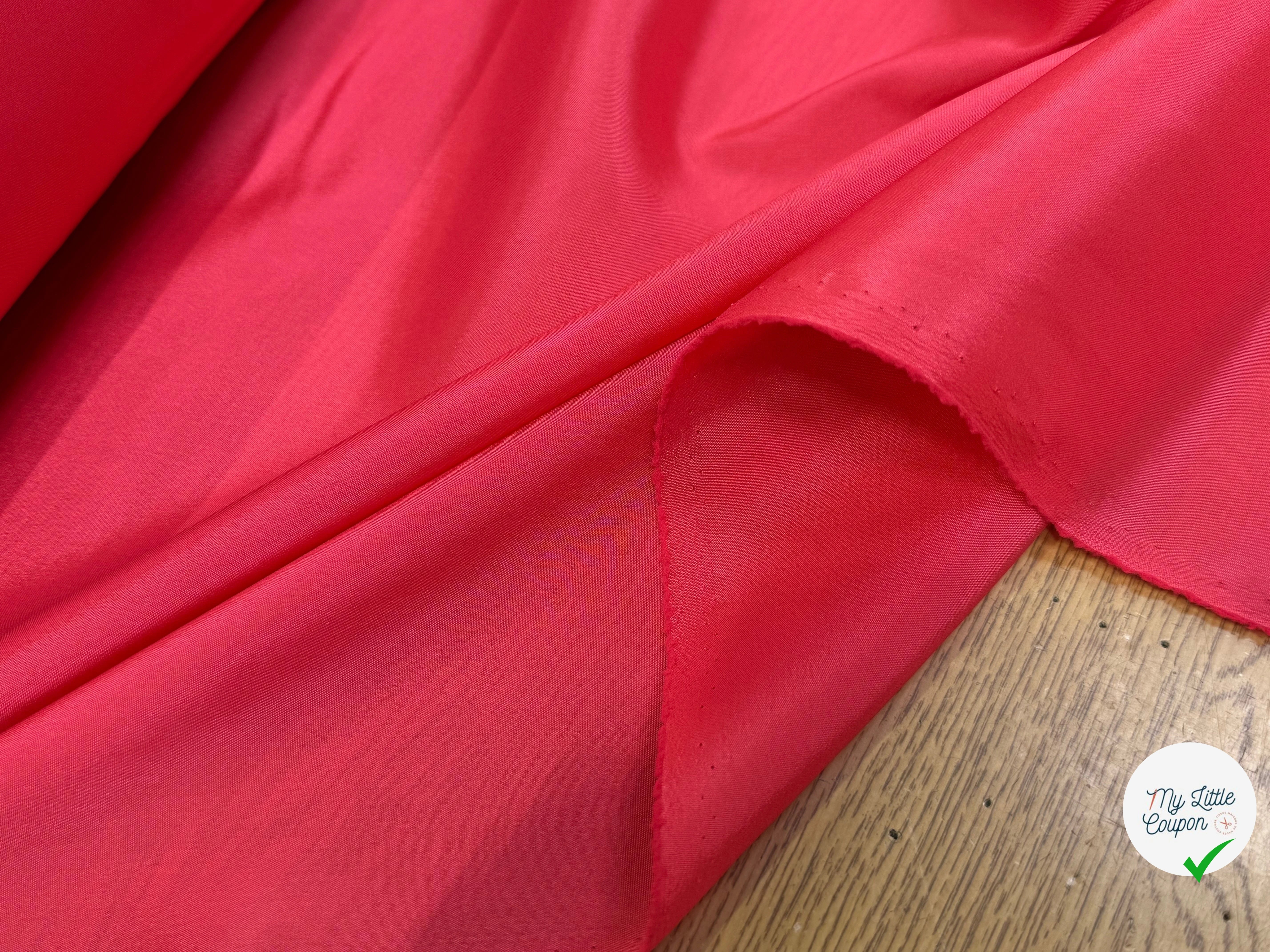DOUBLURE FINE 68% ACETATE STRETCH ROSE POMPLEMOUSSE - My Little Coupon